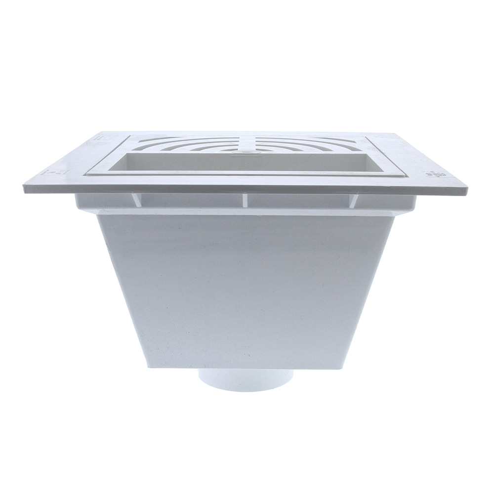 Jones Stephens S59043 3x4 PVC Flr Sink Pf-1/2grate Dome