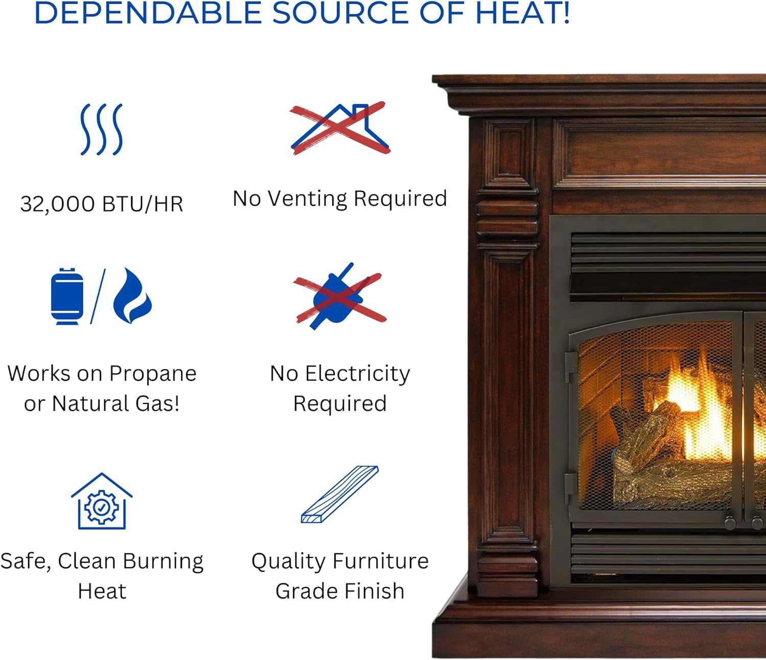 Duluth Forge DFS-400T-2W Gas-Fireplaces - View #3