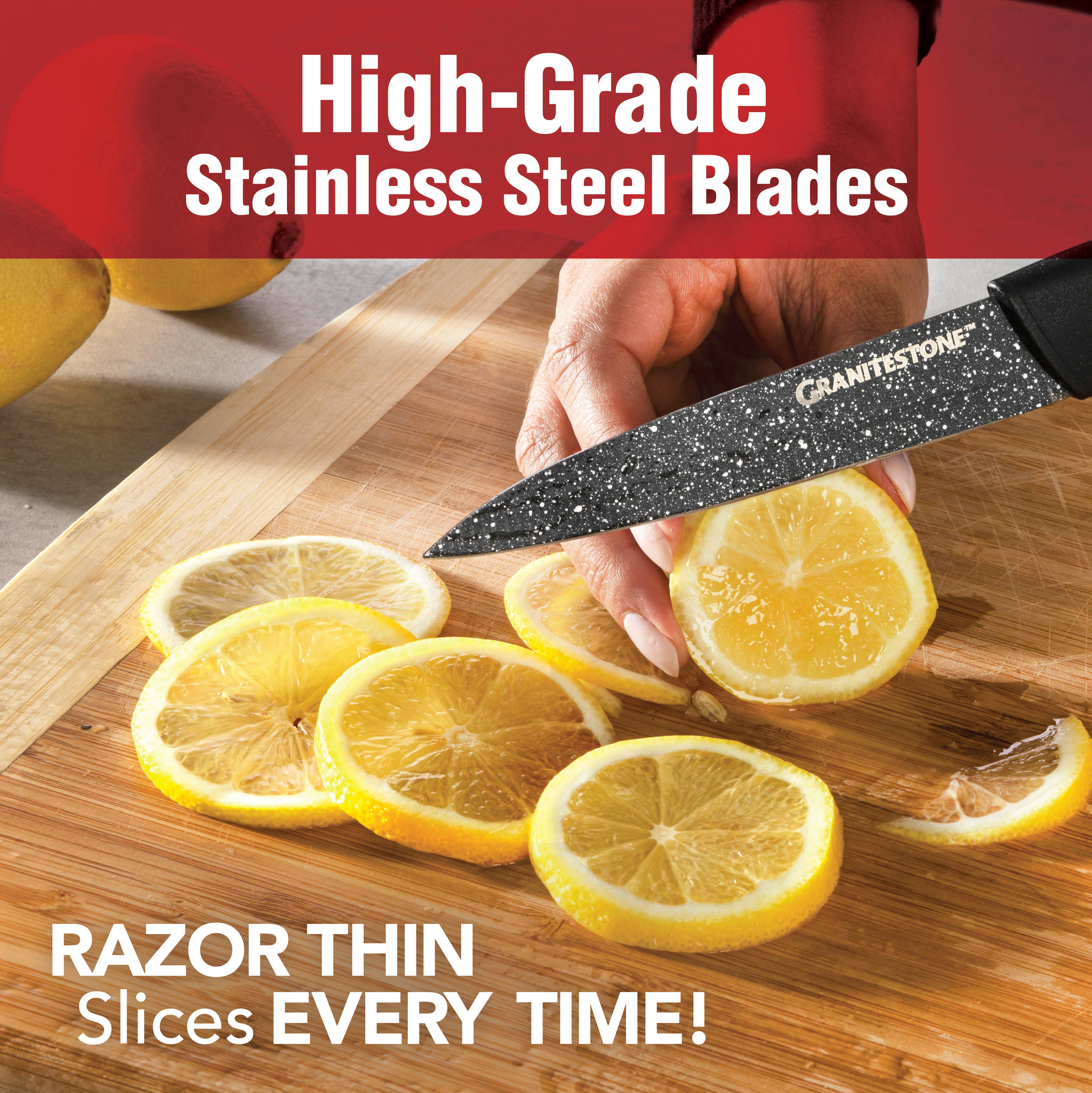 GRANITESTONE Nutri Blade 5 in. Blade High Grade Stainless Steel