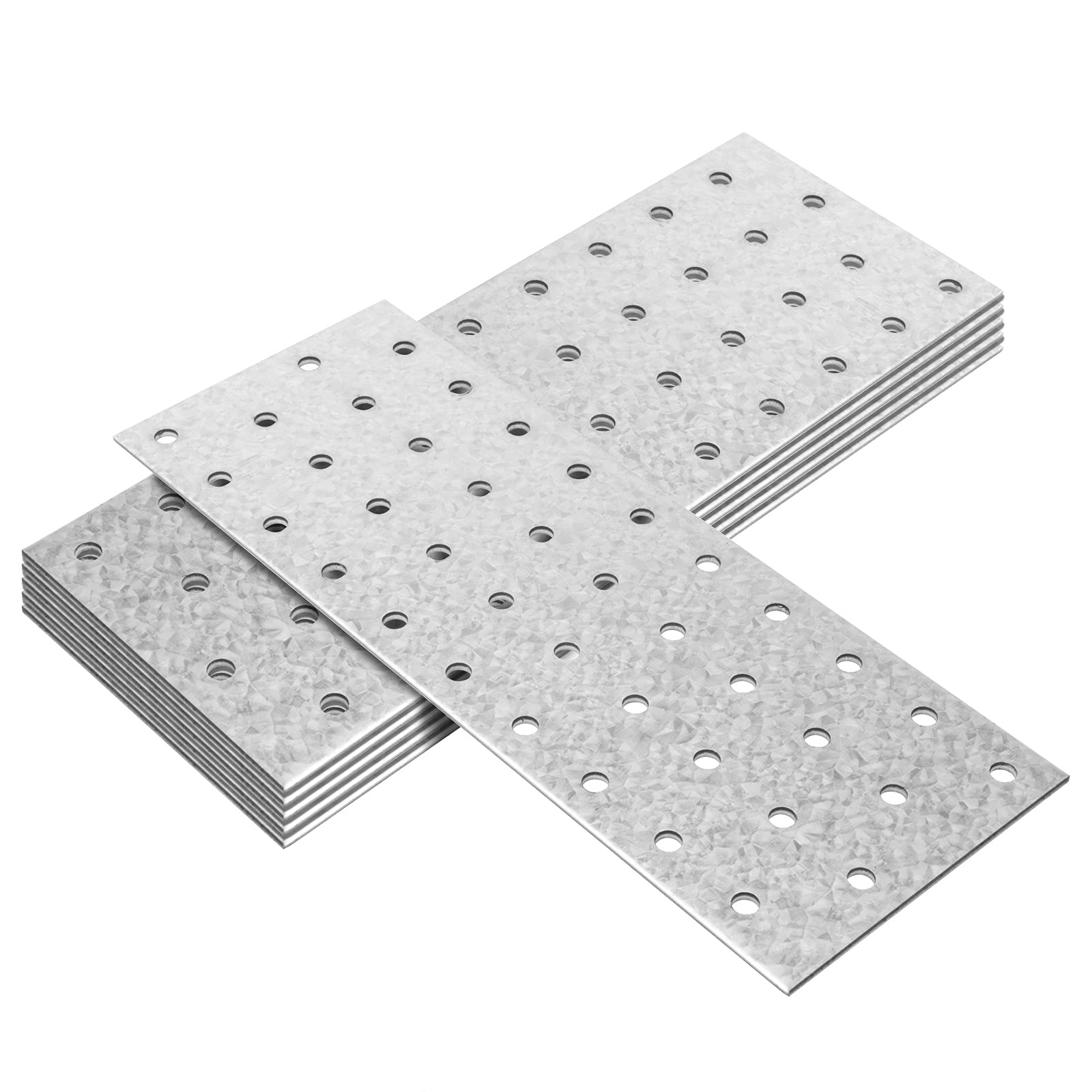 Phyfalip  Flat Tie Plate 6 Pack Eight and One Eighth Inch Length Three Inch Width Steel Hot Dip Aluminum Zinc Coated Surface Mount Wood Beam