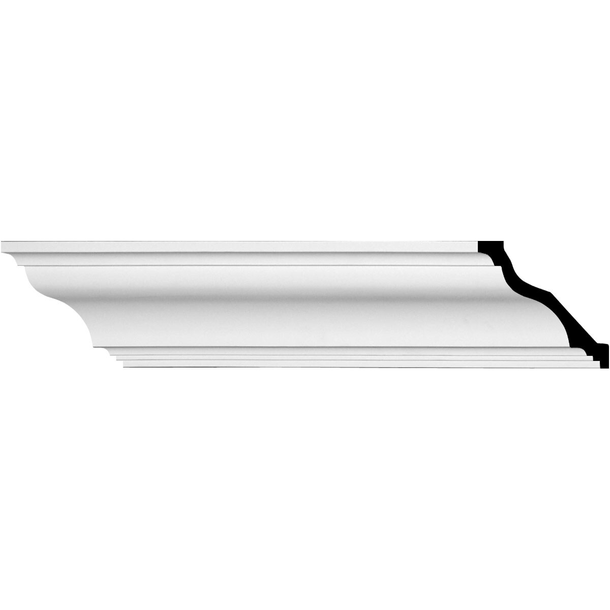 Ekena Millwork MLD06X06X08ED Edwards 5-7/8-in x 7-ft 10-1/2-in Primed Urethane Crown Moulding