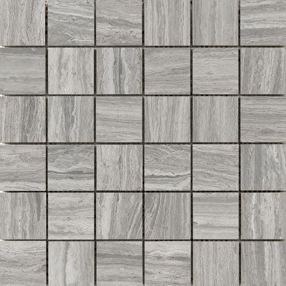 Emser F45TERRGR1212MO2 Terrane 11-Pack Gray Porcelain Border Tile (12-in x 12-in)
