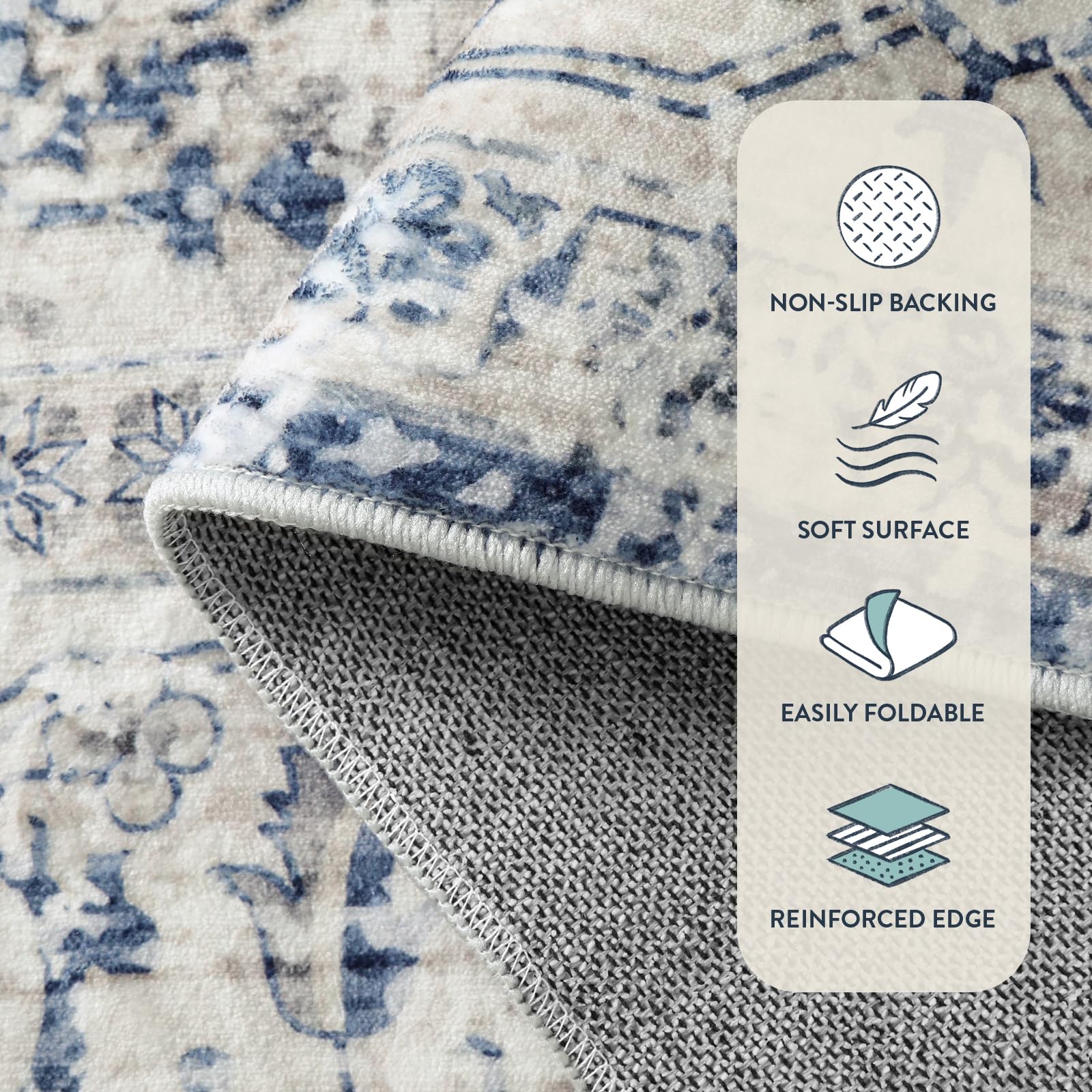 Lahome AR-DYR-071-BL2 rugs - View #4