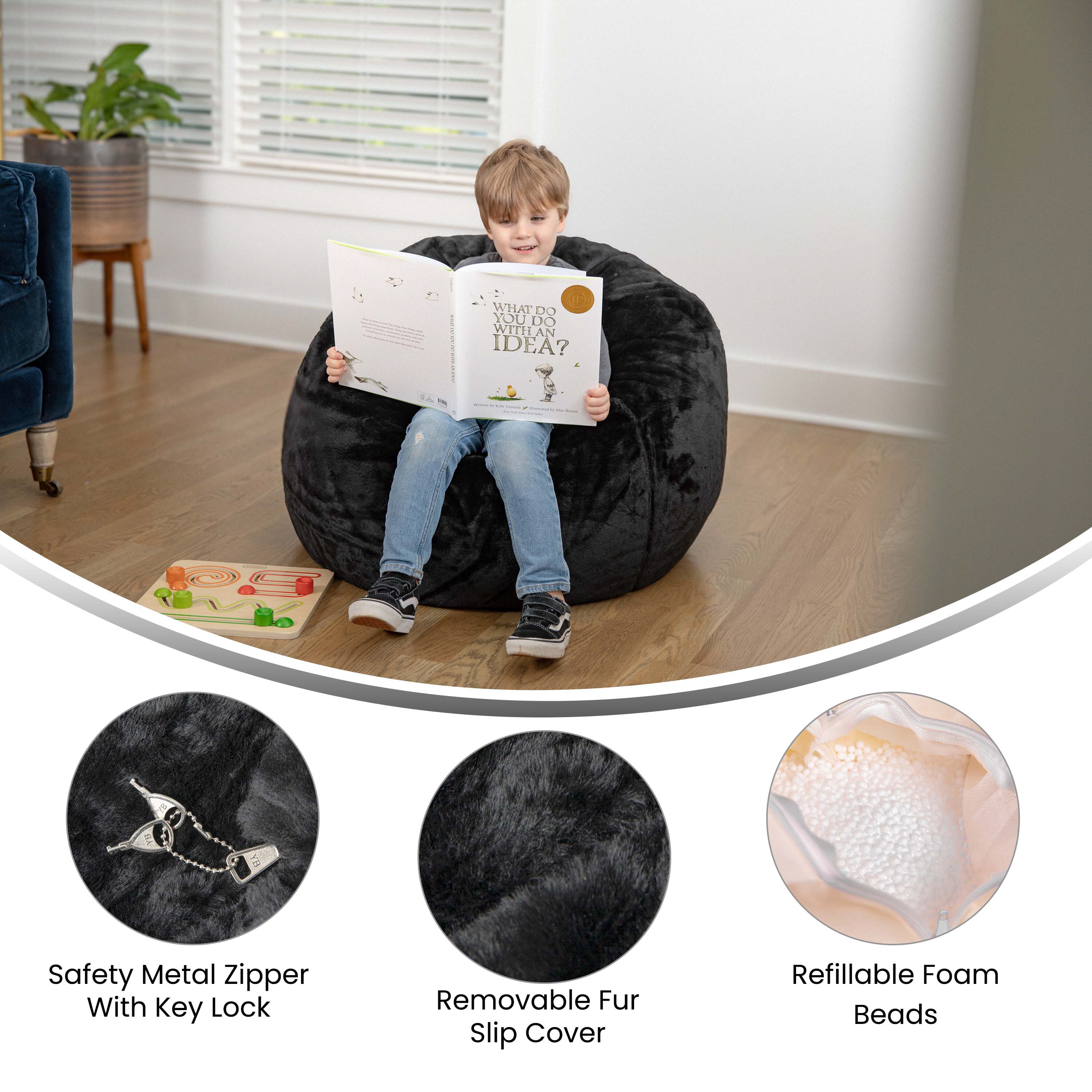 Flash Furniture 196861119590 Bean-Bag-Chairs - View #3