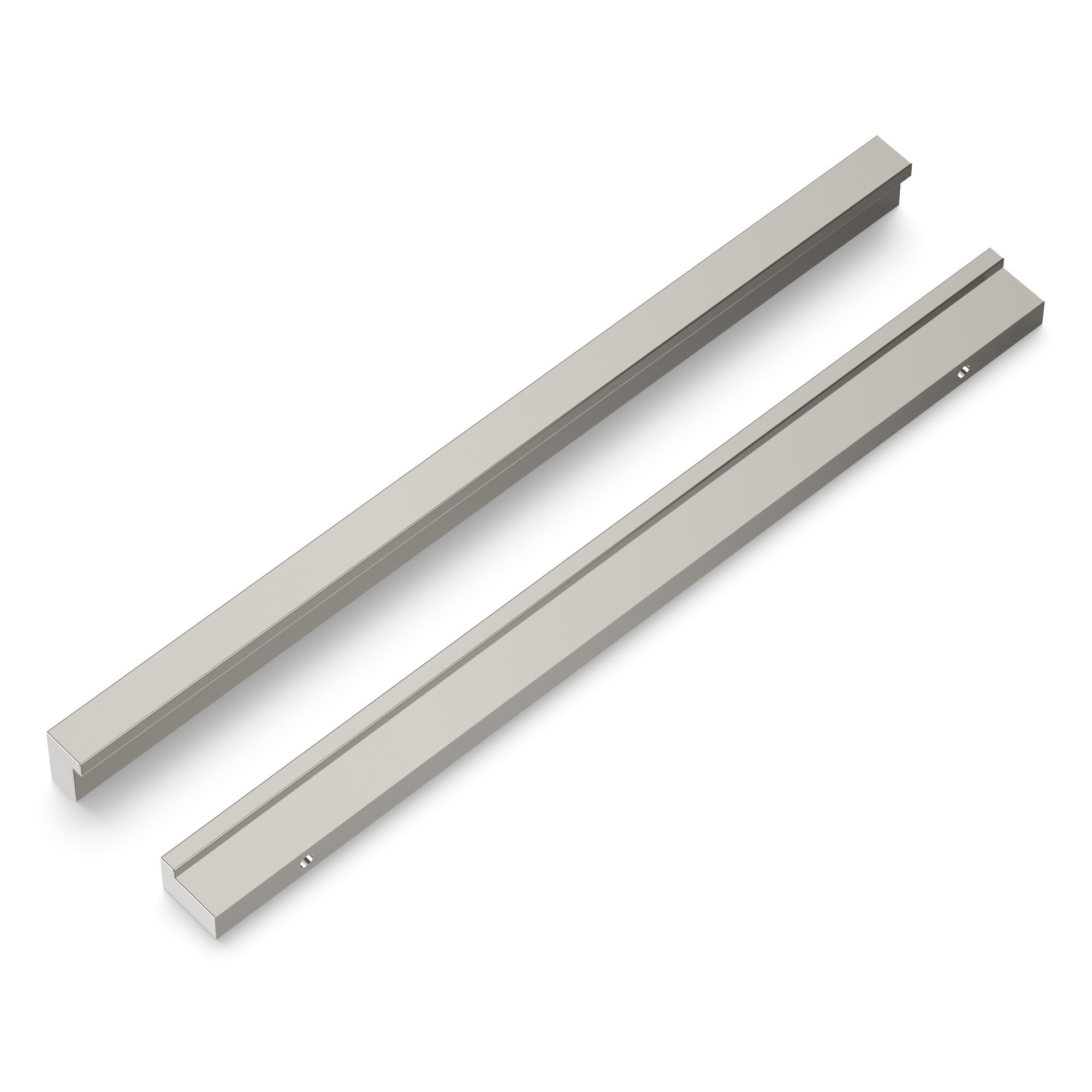 Hickory Hardware HH076264-GN-10B Streamline 7-9/16-in , 192mm Center to Center Glossy Nickel Rectangular Bar 10 -Pack