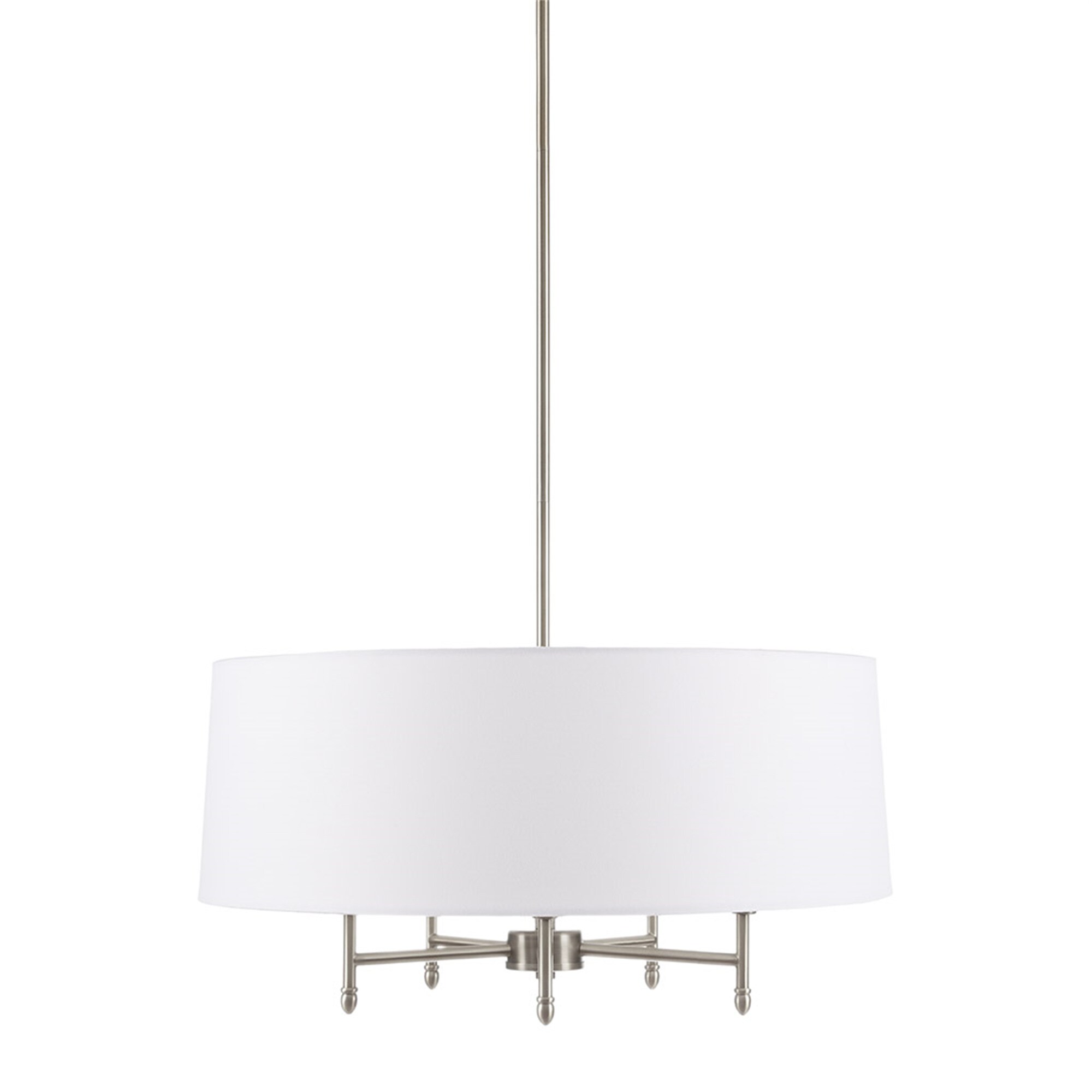 BABOOM BOM-3599267-OR Chandeliers 5 -Light Nickel Modern/contemporary For Use in Bedrooms, Dining Rooms, Foyers, Kitchens, Living Rooms Chandelier