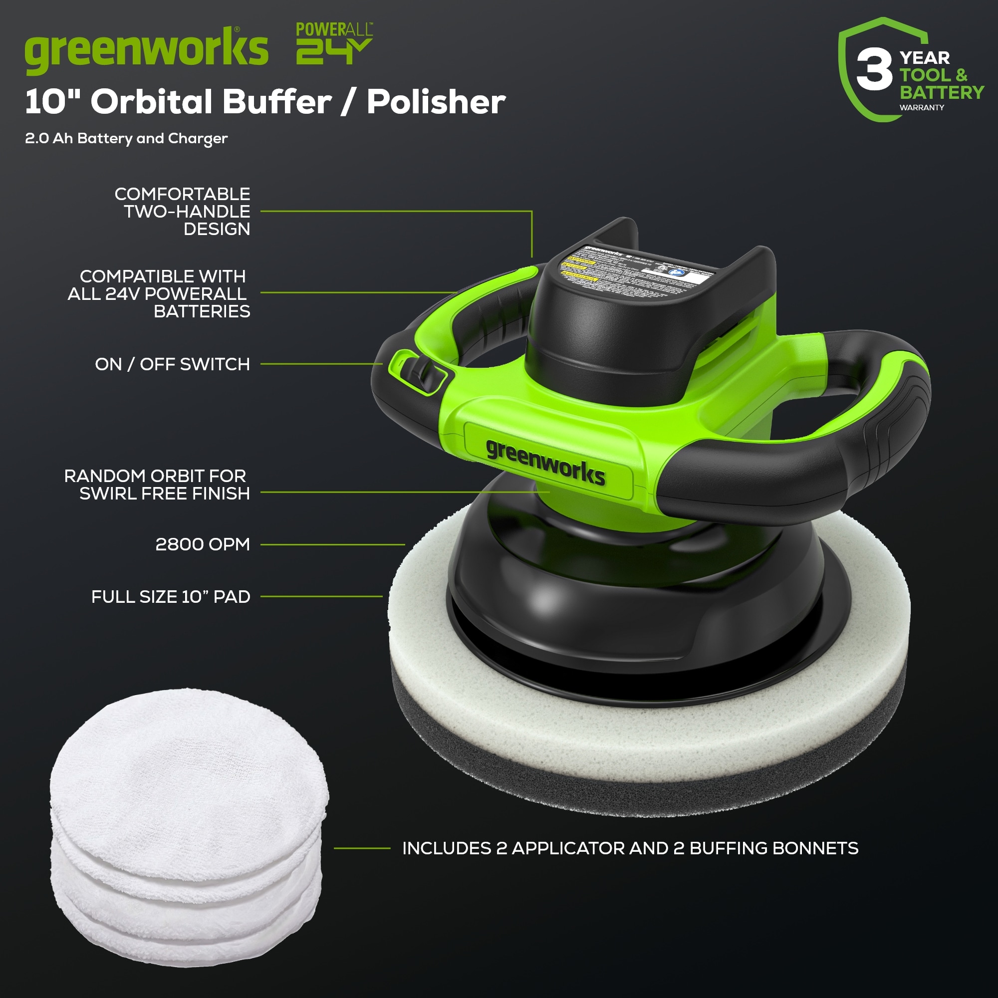 Greenworks 3513802 Corded-Polishers - View #3