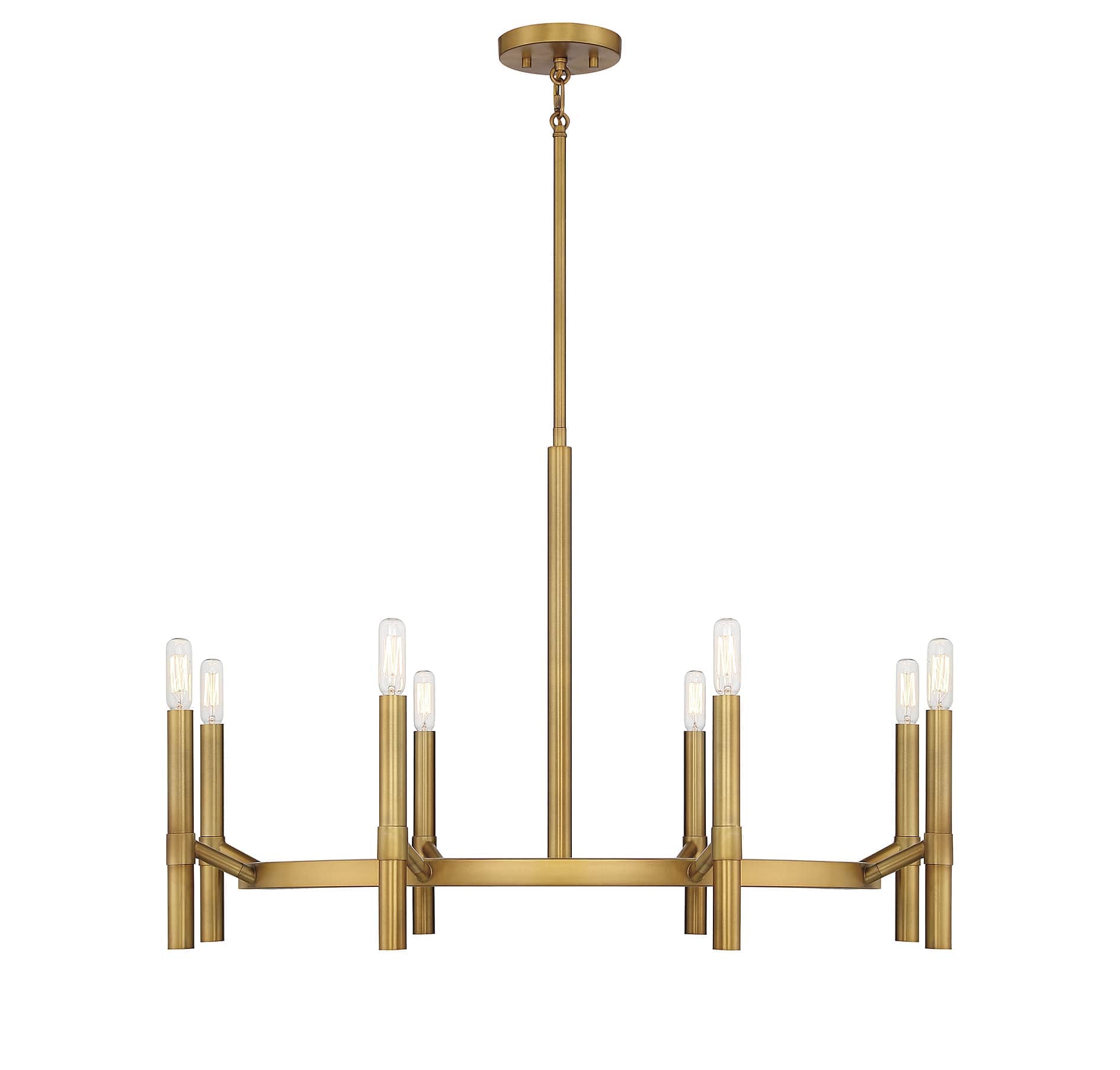 Savoy House L1-2921-8-322 Padgett 8 -Light Chandelier in Warm Brass