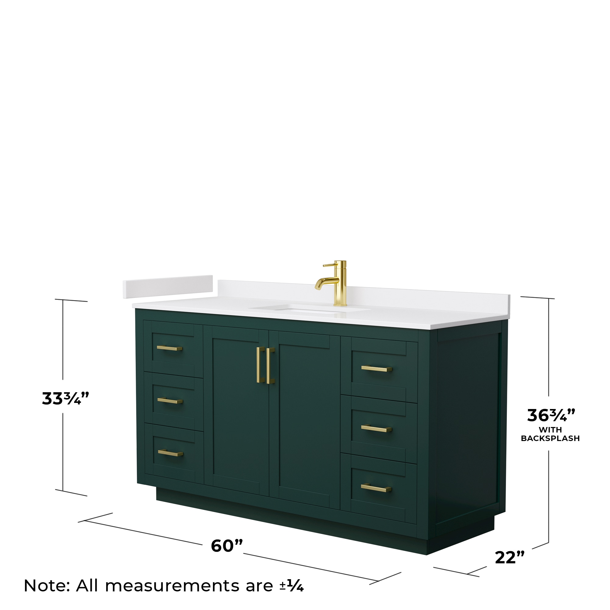 Wyndham Collection WCF292960SGDWCUNSMXX Bath-Vanity-Combo - View #5