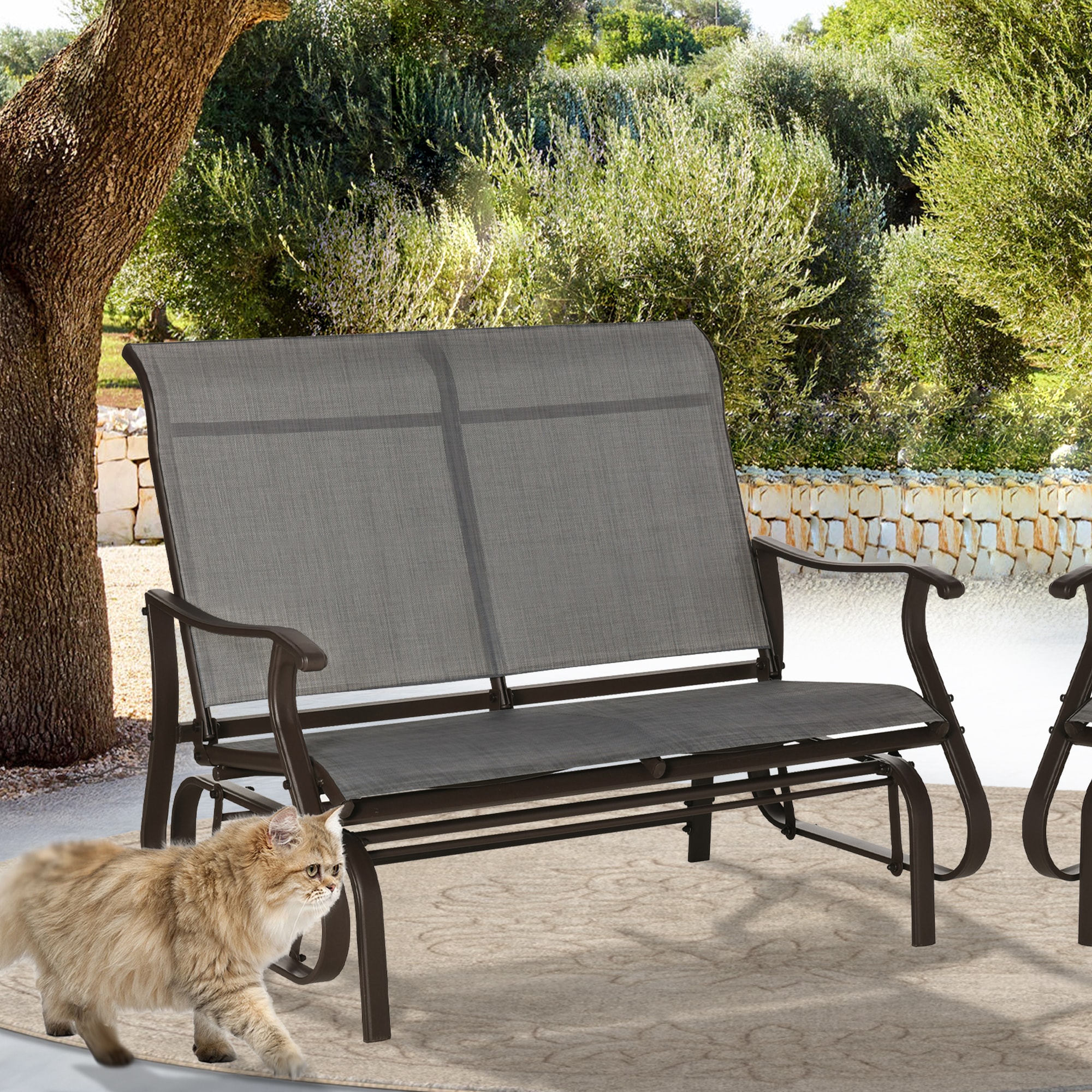 Lowes glider bench sale