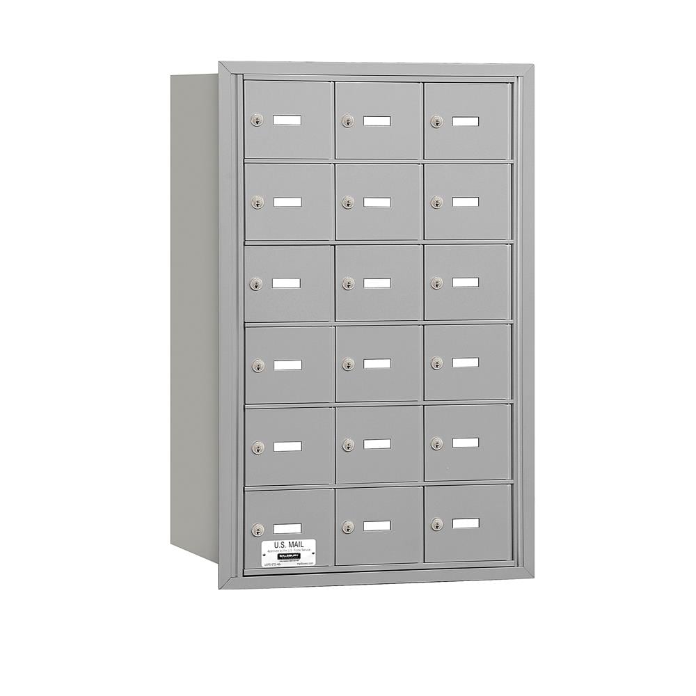 SALSBURY INDUSTRIES 3618ARU Recessed Mount Gray Metal Extra Large Lockable Cluster Mailbox