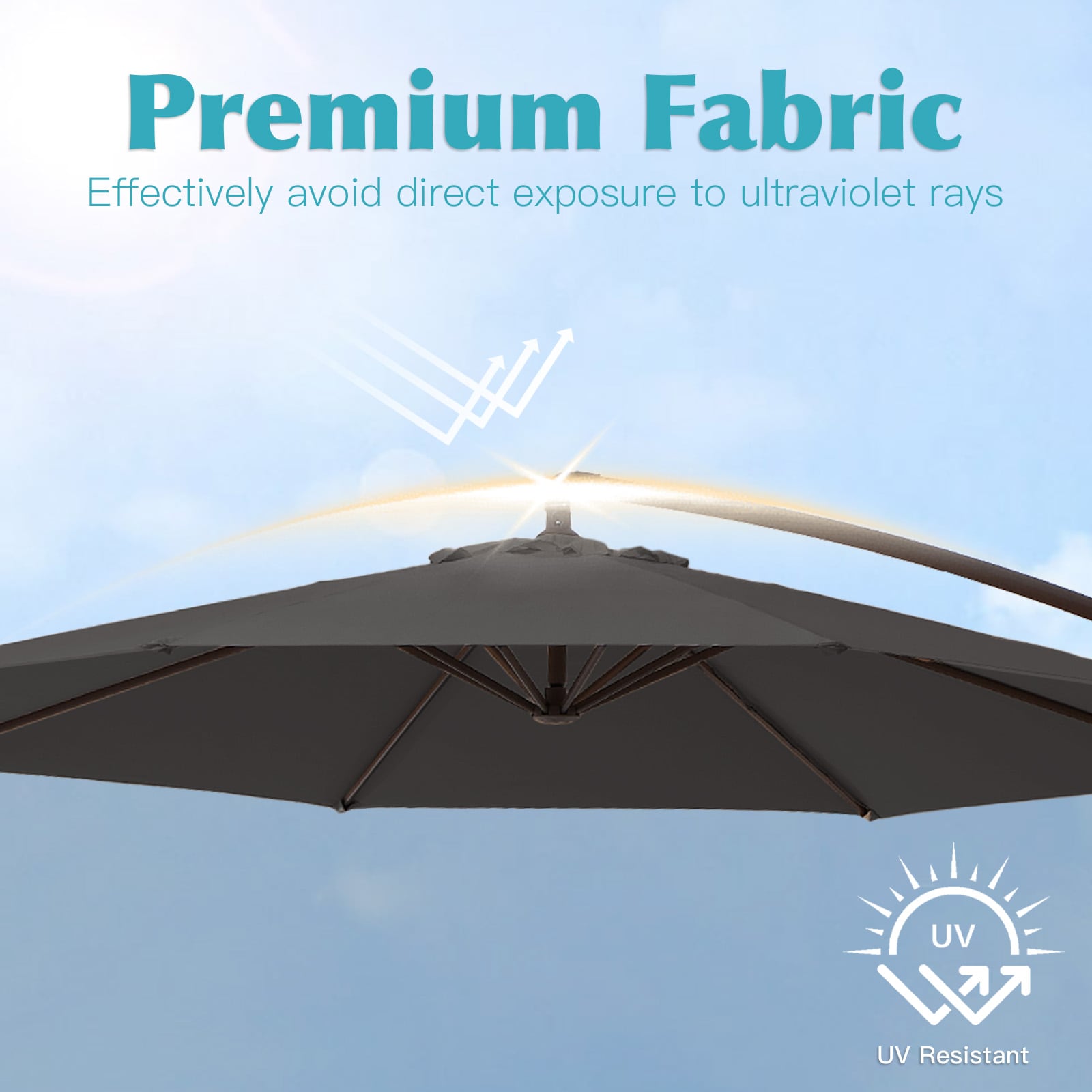 JEAREY JE-SXJS+DDSD-10FT-GR Umbrellas-2 - View #6