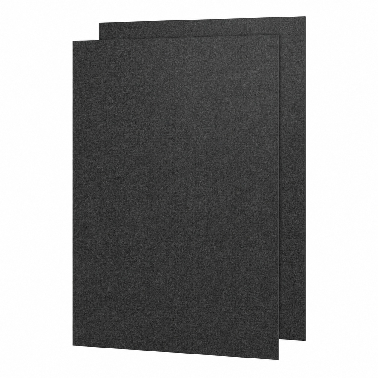 Aoibox  18 x 24 in Black ABS Thermoplastic Sheets 0 06 in Moldable Textured Panels 2 Pack