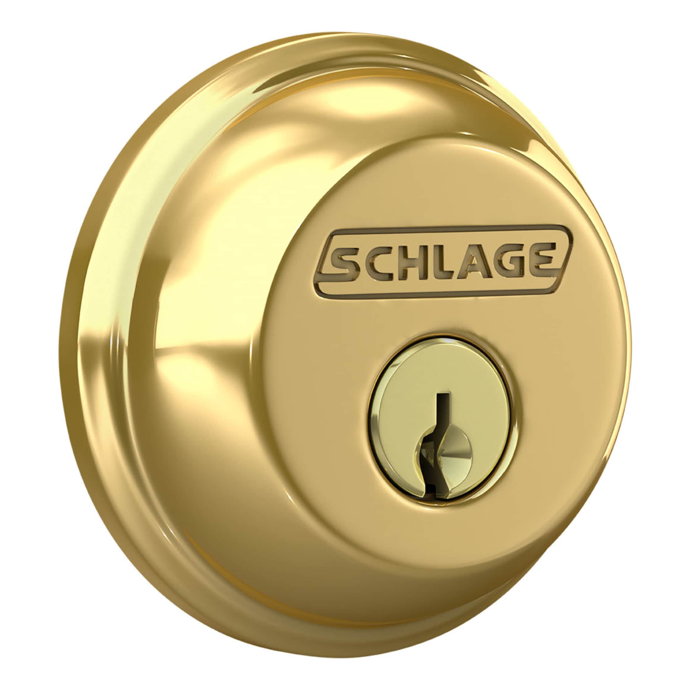 Schlage 16210605 Polished Brass F-Series 1 x 2.25 Inch Triple