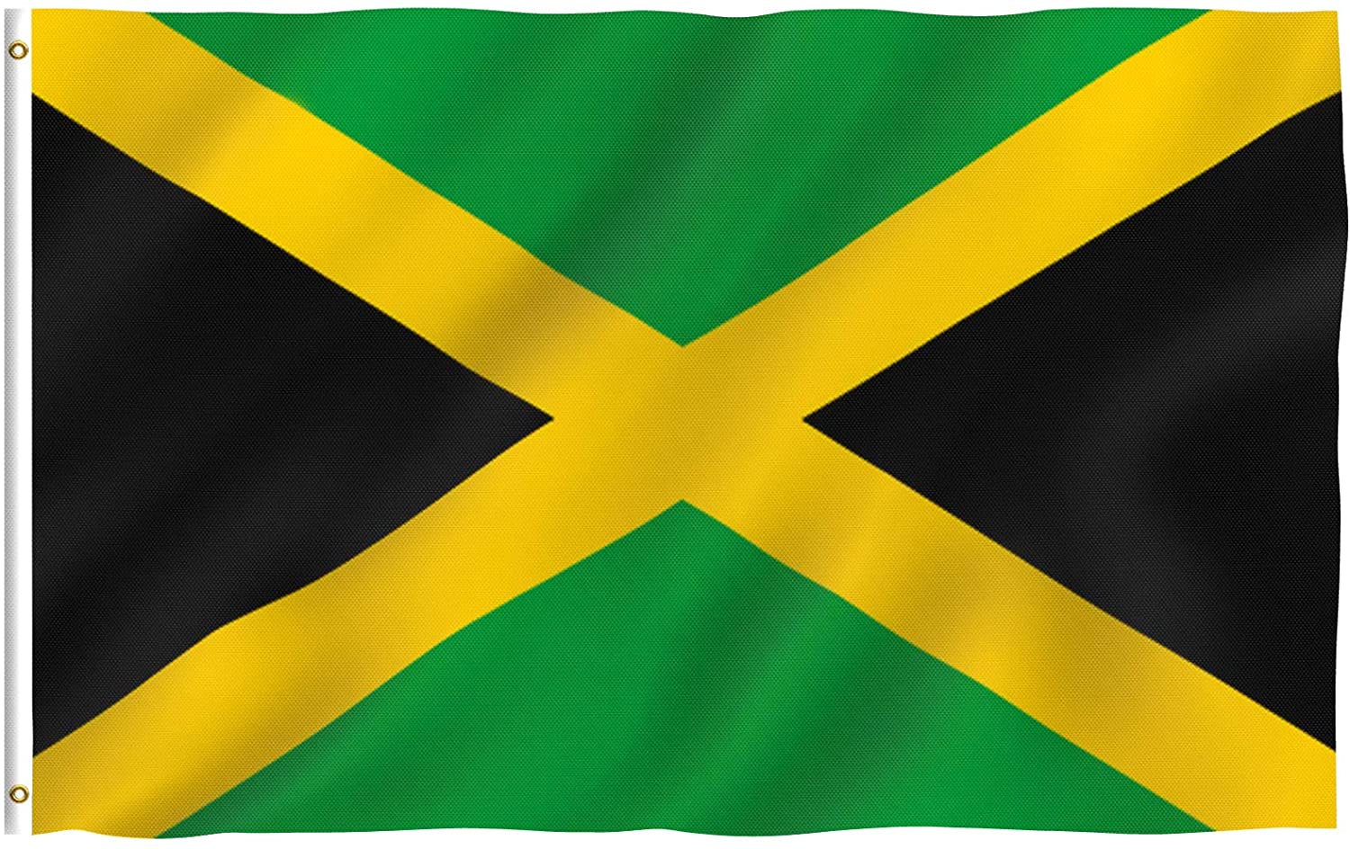 Anley Jamaica Flag 5-ft W x 3-ft H International Flag in the