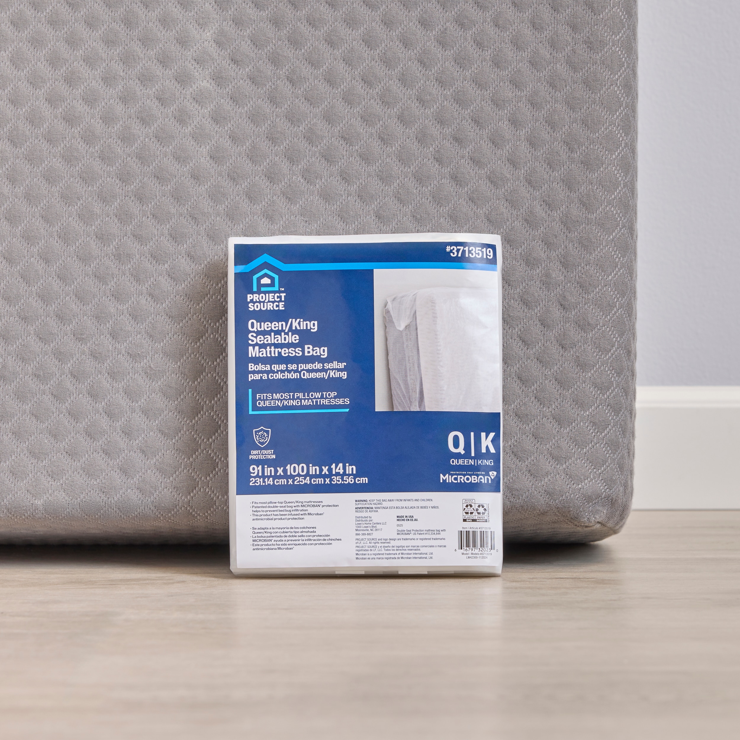 Project Source Queen/King Clear Mattress Bag ( 91-in W )