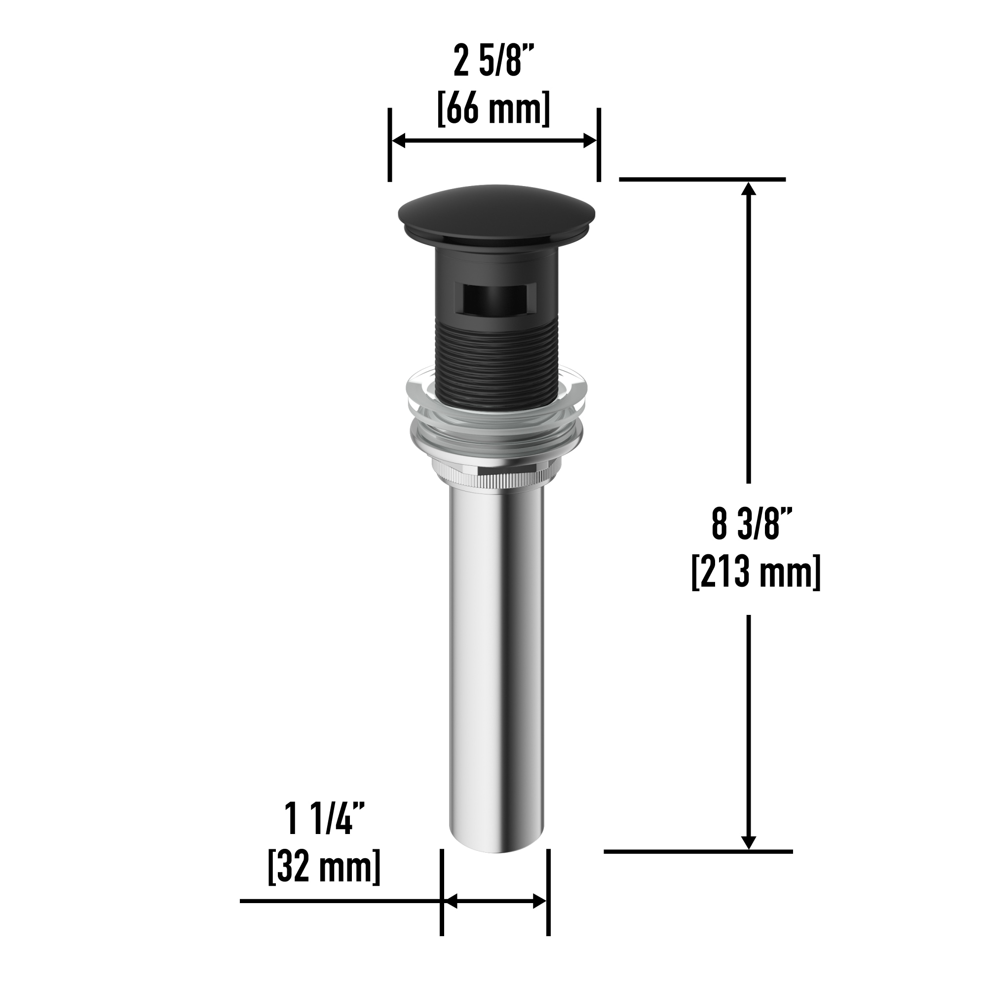 VIGO VG16002MB Popup-Drains-Accessories - View #2