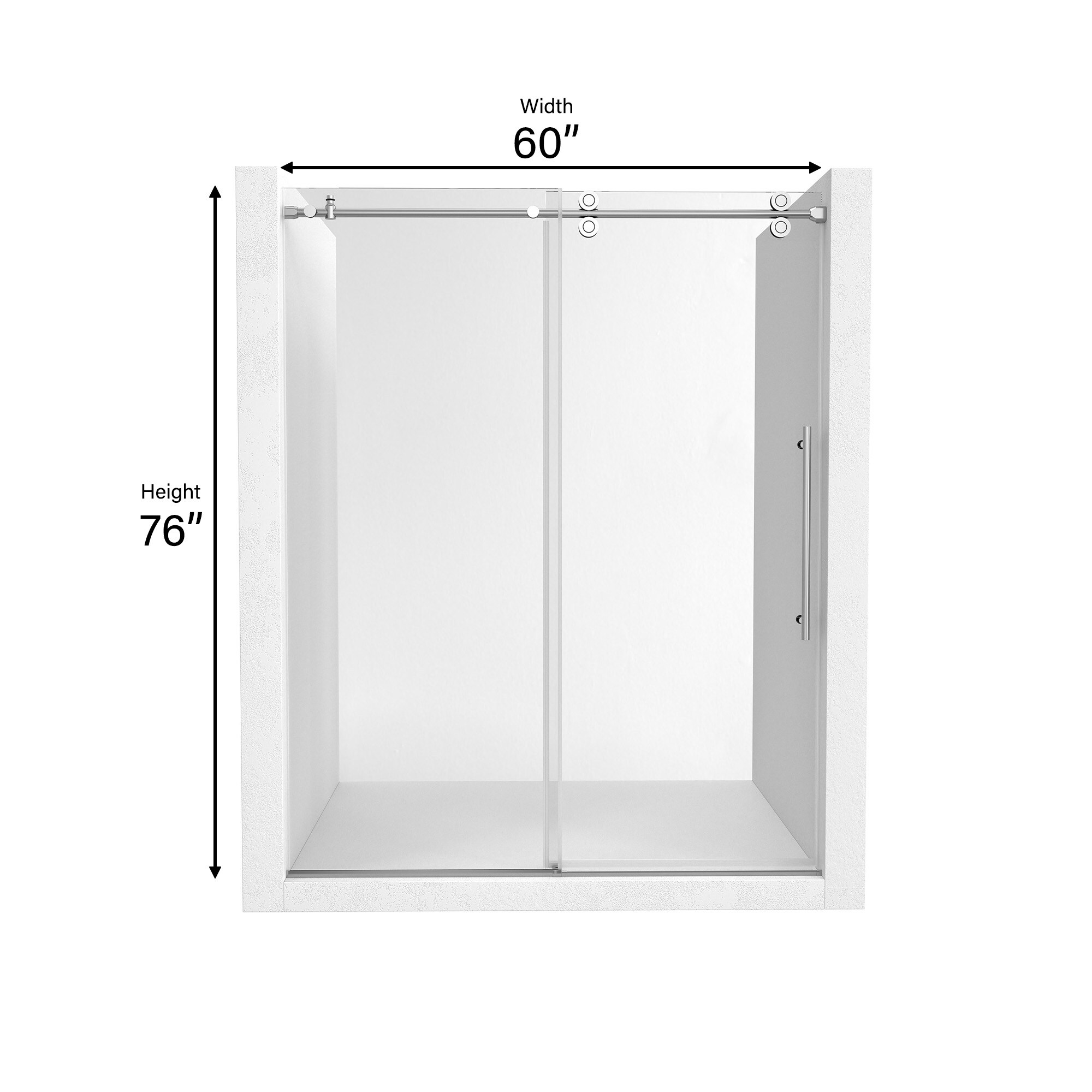 CASAINC CA-LBD9-4876BN Shower-Doors - View #10