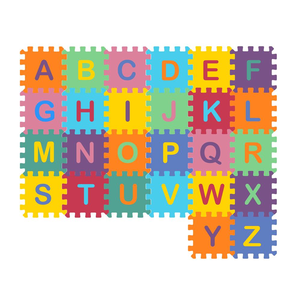 Home Dynamix ASST-000 Multi Foam Square Indoor Play Mat