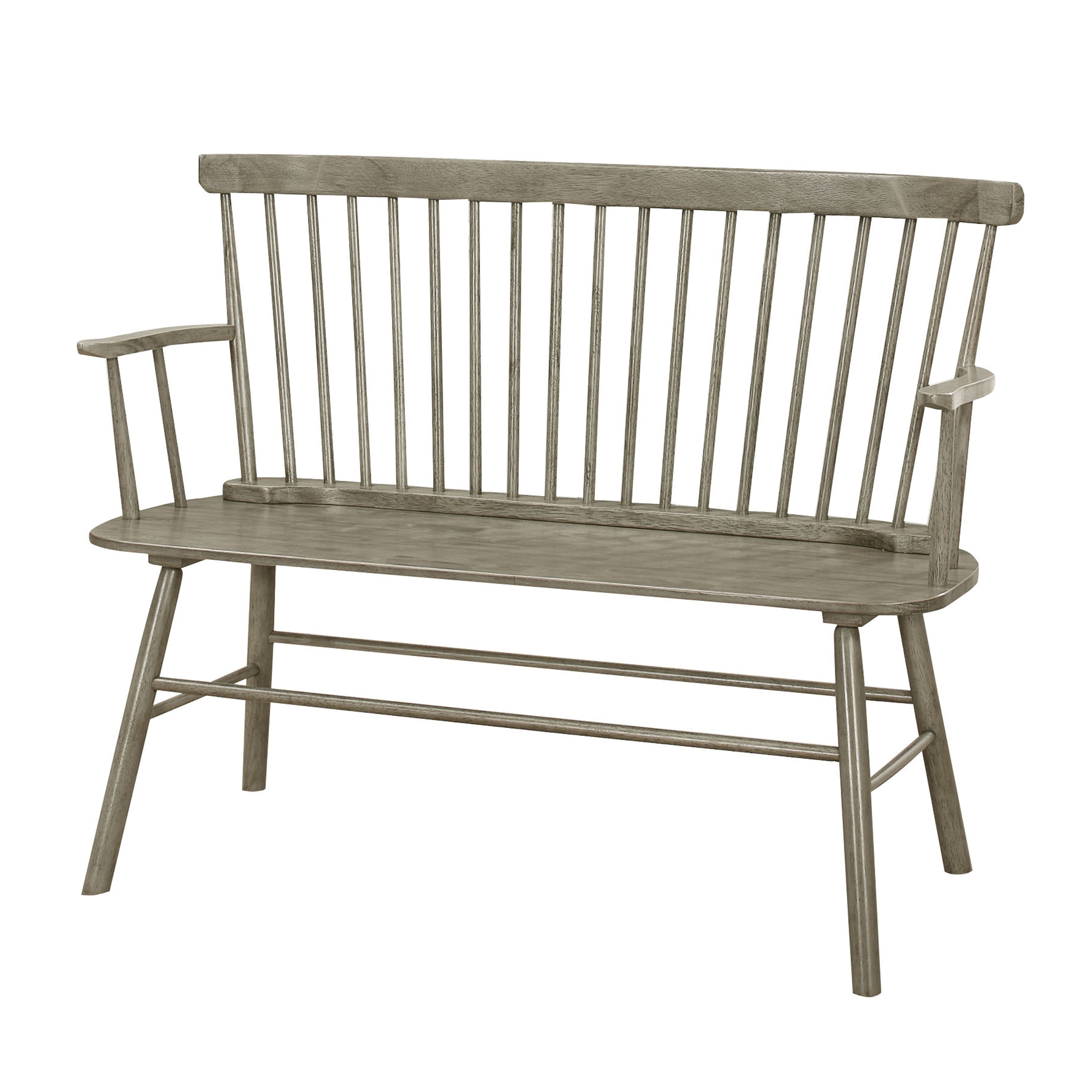 Benzara BM215323 Casual Gray Accent Bench 19-Inches x 48-Inches x 36-Inches