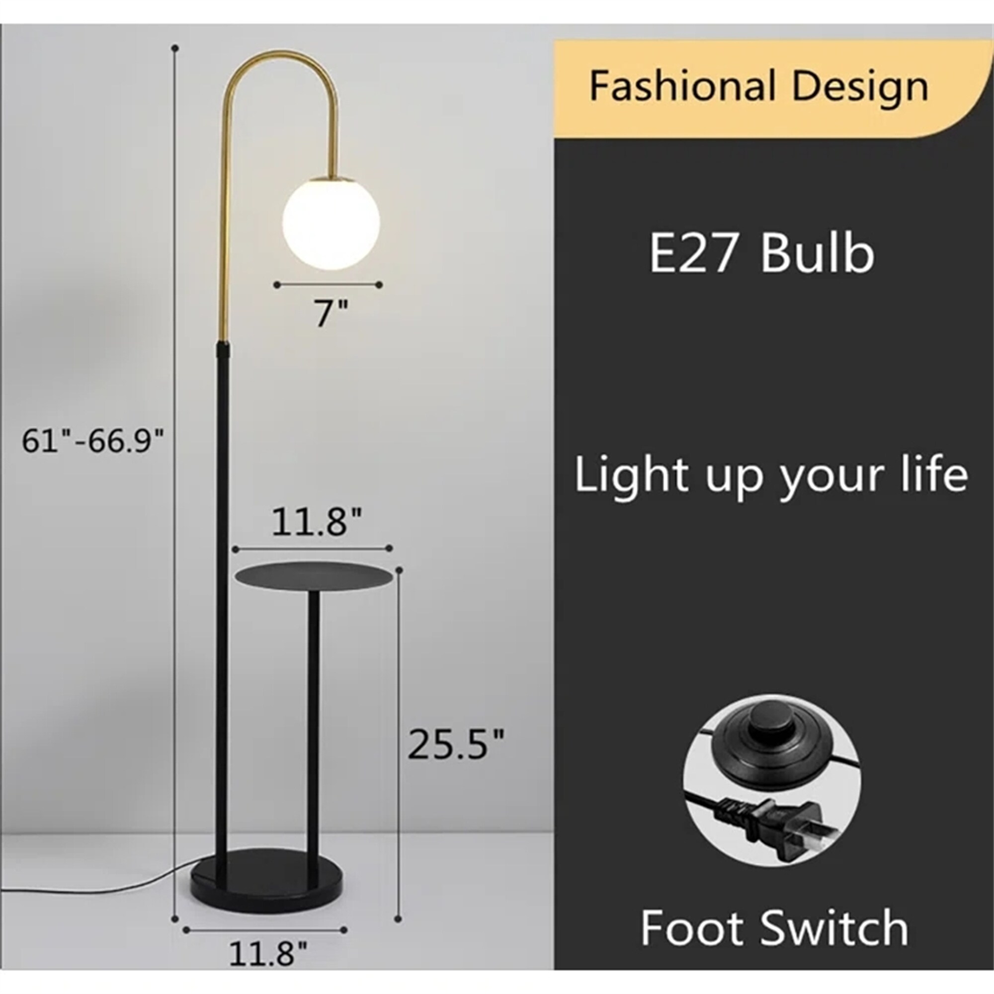 DEELIGHT L9039LJW+HT+HTP-XLL floorlamps - View #3