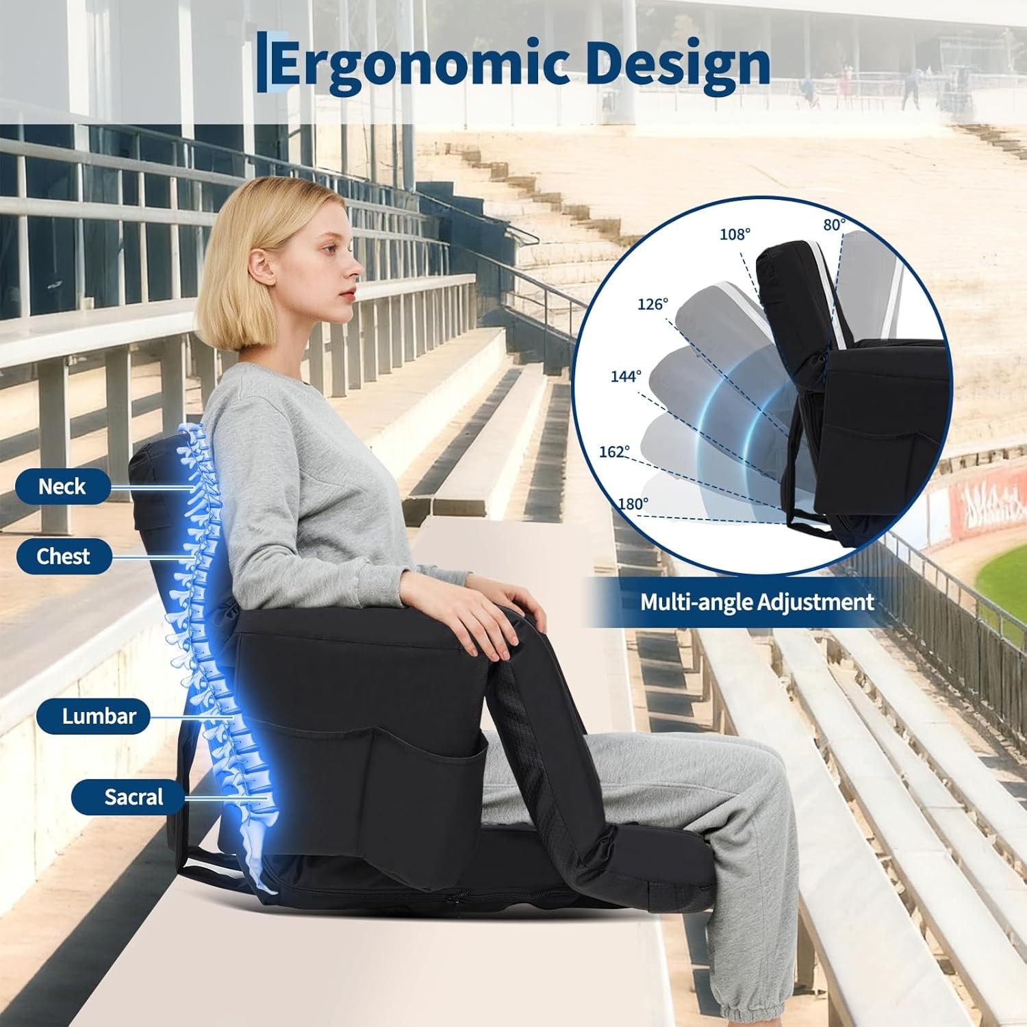 Garvee LSHQQPSS-33D4JEDW Bleacher-Cushions - View #2