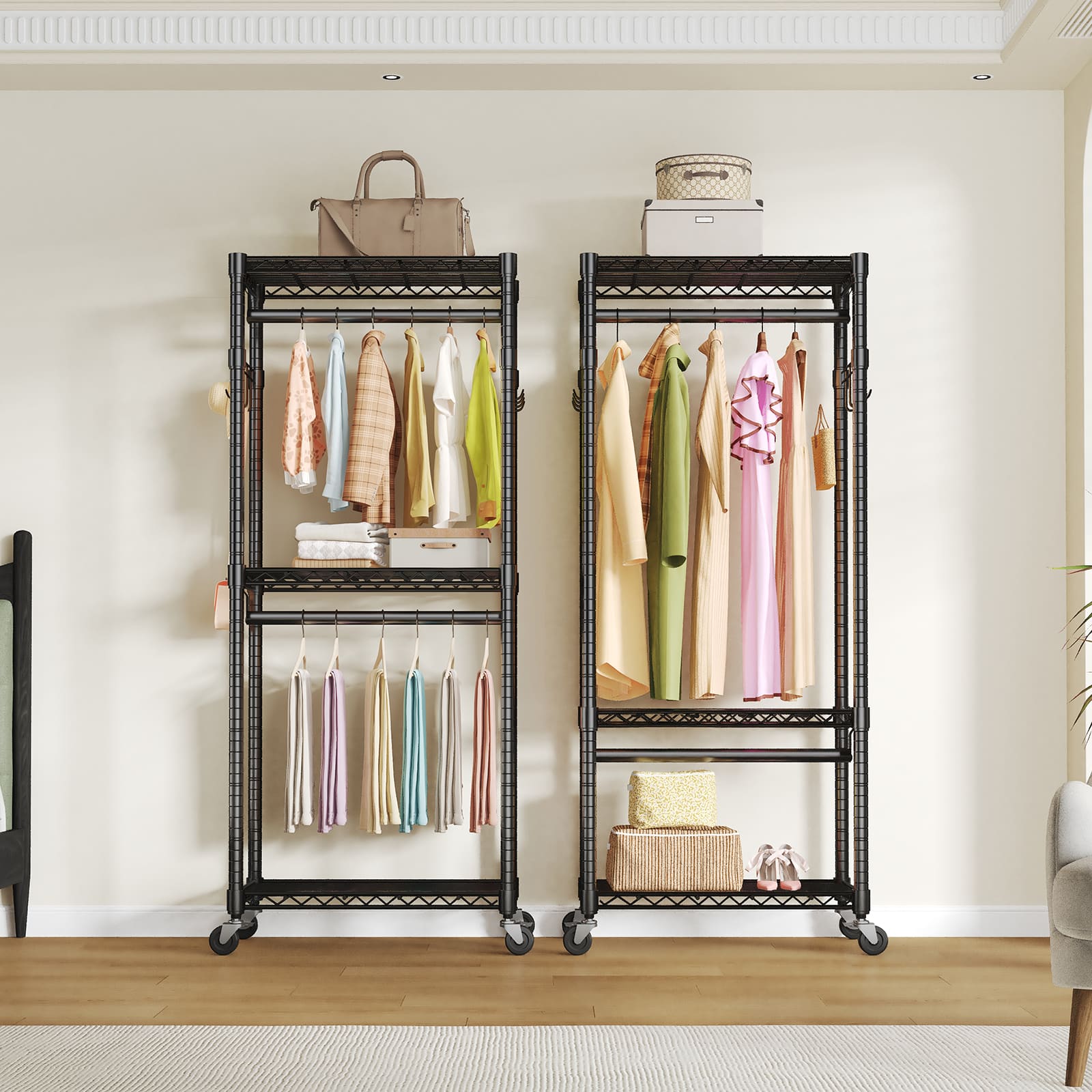 Sweetcrispy L-DS-YJV24TZ-29D5BK Garment-Racks - View #6