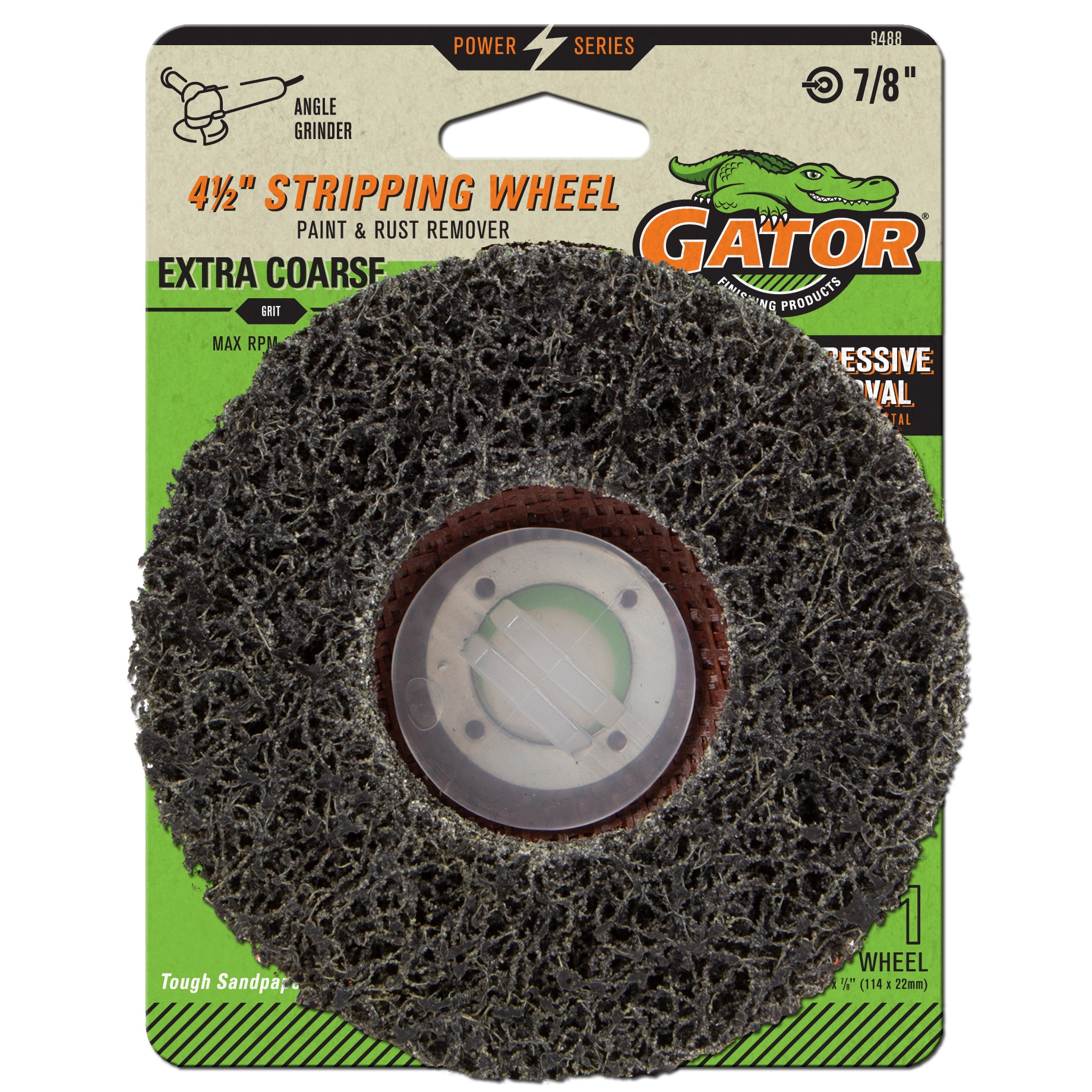 Gator Power Sanding 4.5-in Silicon Carbide 60-Grit Paint Stripping Disc in  the Abrasive Wheels department at