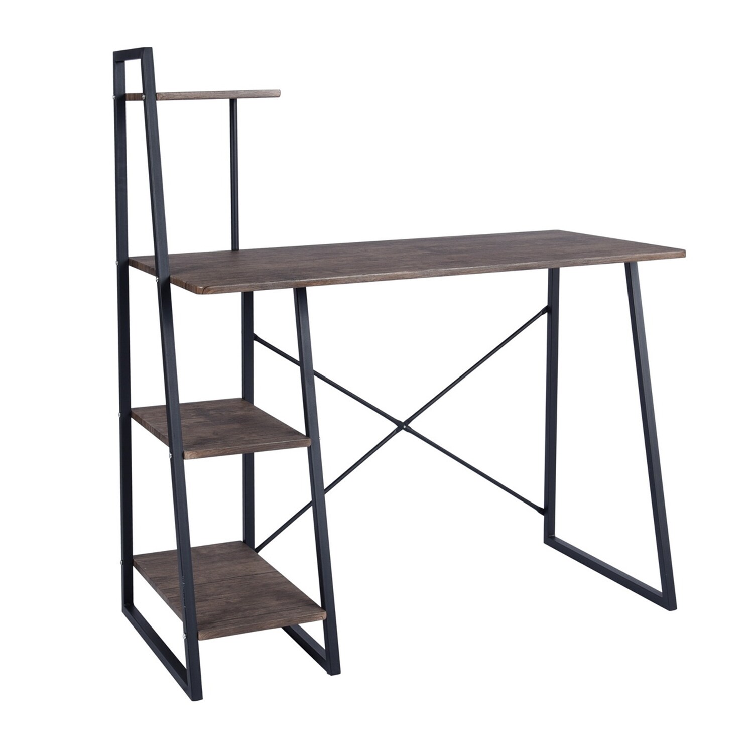 Mondawe OR-30084-GP Desk 39.4-in Modern/Contemporary Walnut Computer Desk