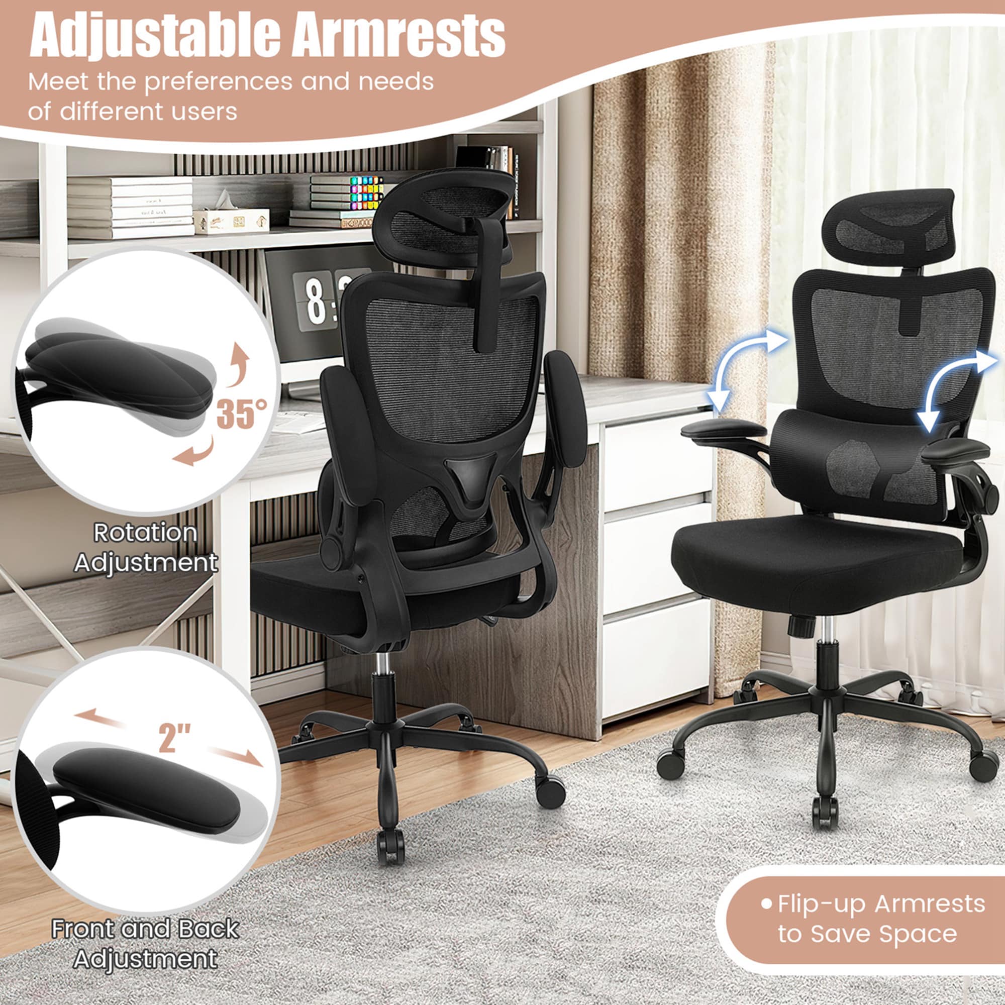 Costway HCST01502 Office-Chairs - View #7