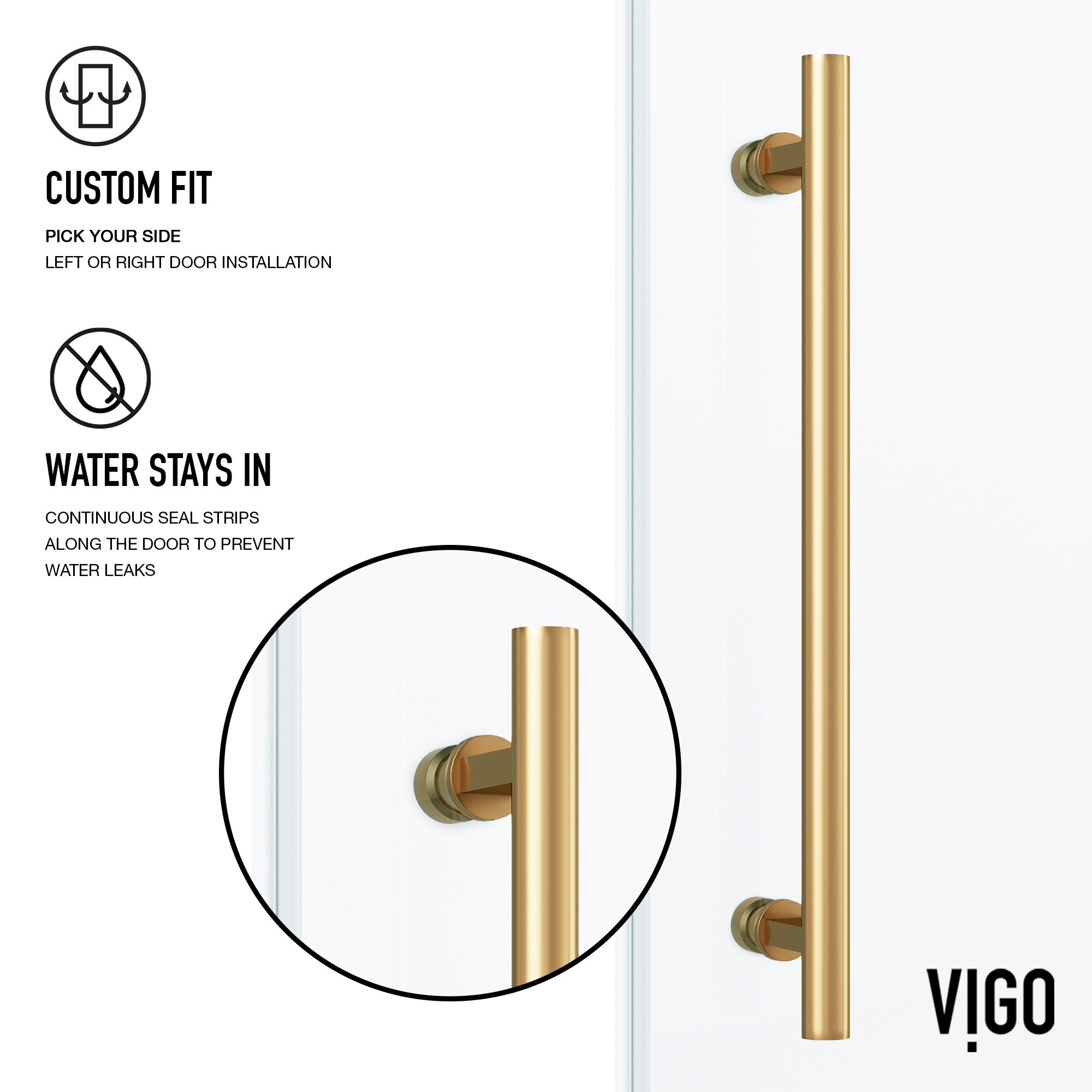 VIGO VG6041MGLM6066 Bathtub-Doors - View #10