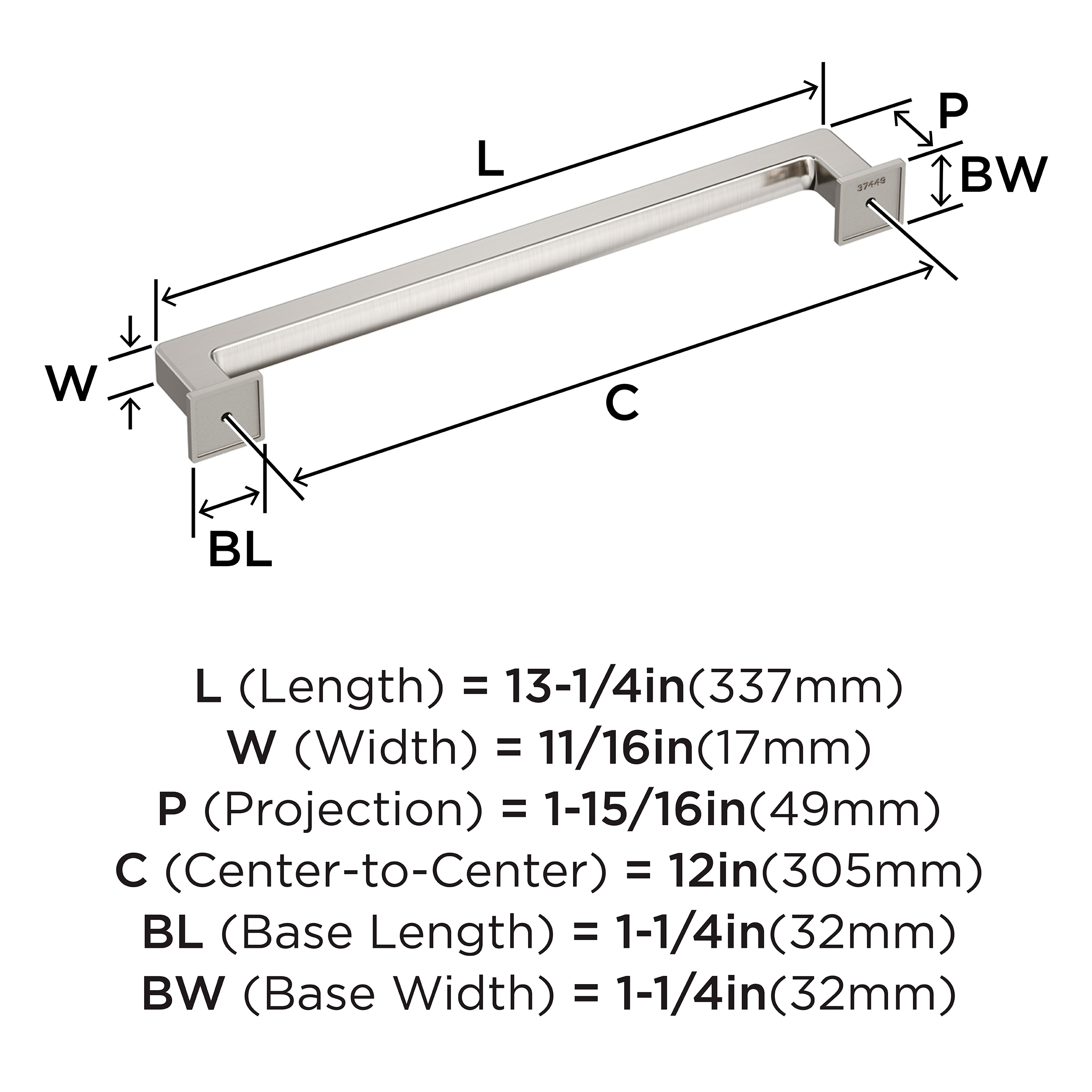 Amerock BP37449G10 Cabinet-Pulls - View #4