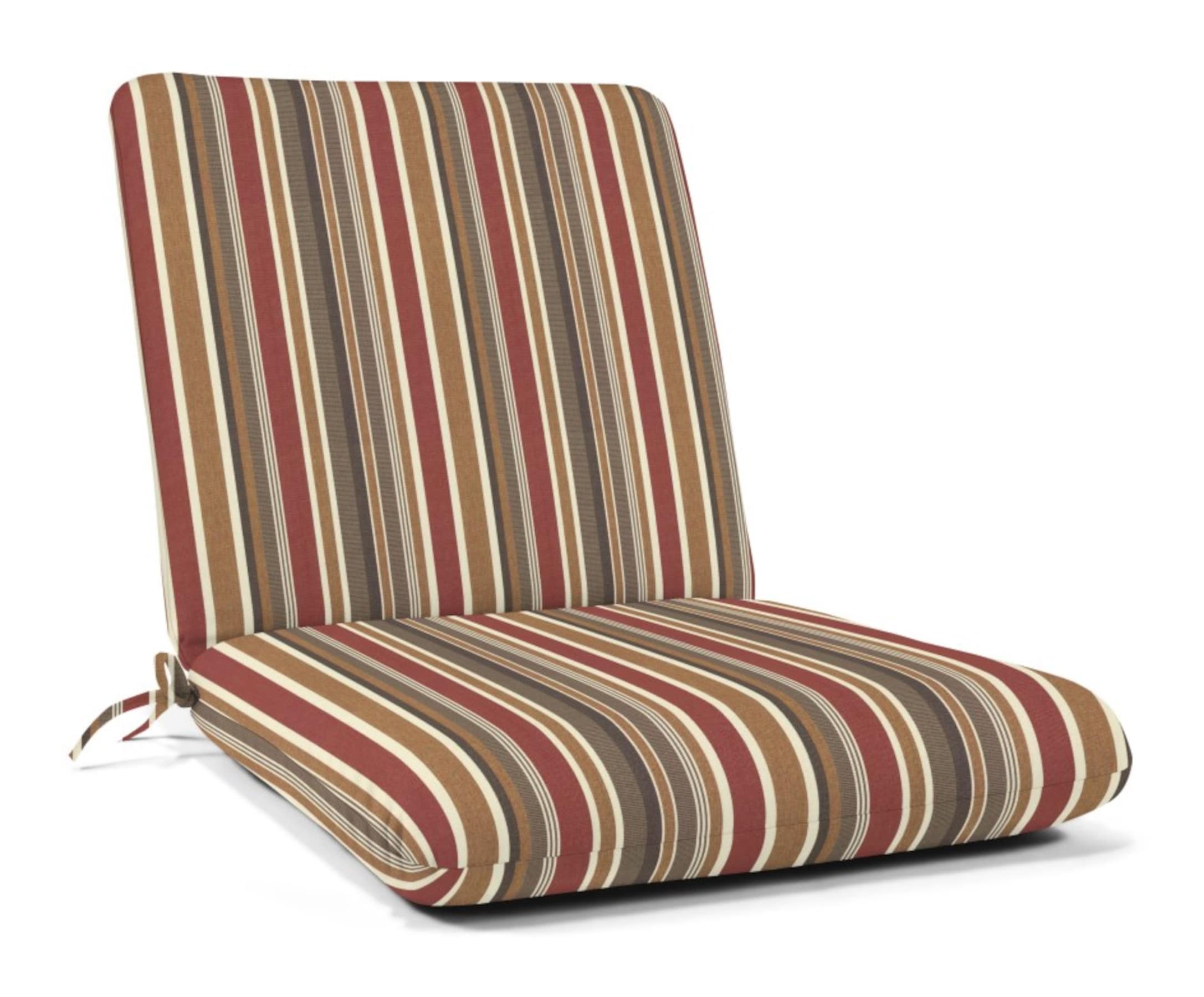 Sunbrella High Back Cushion 44 in x 22 in Brannon Redwood High Back Patio Chair Cushion DS2110 3192 at Lowes