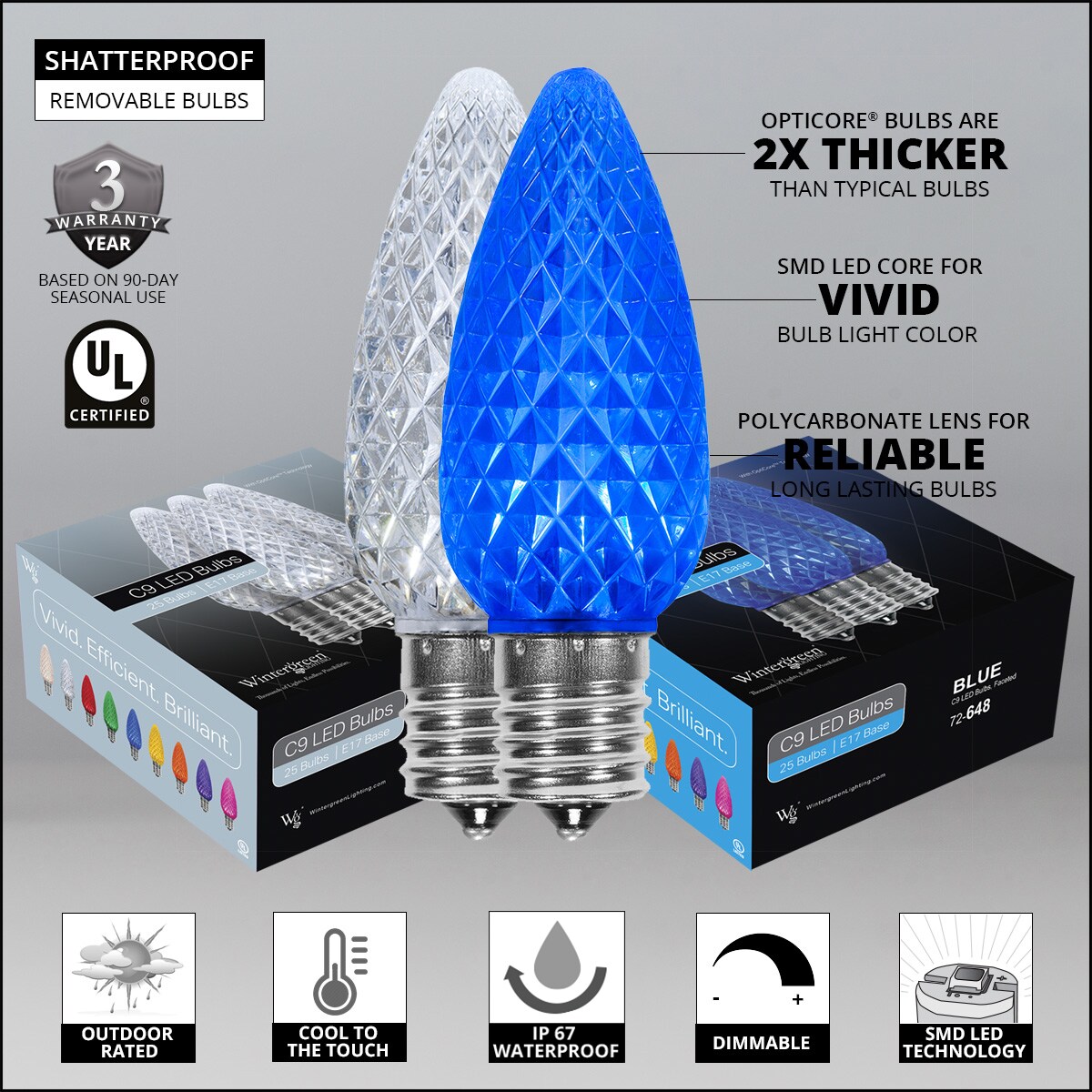 Wintergreen Lighting 80152 Christmas-String-Lights - View #4