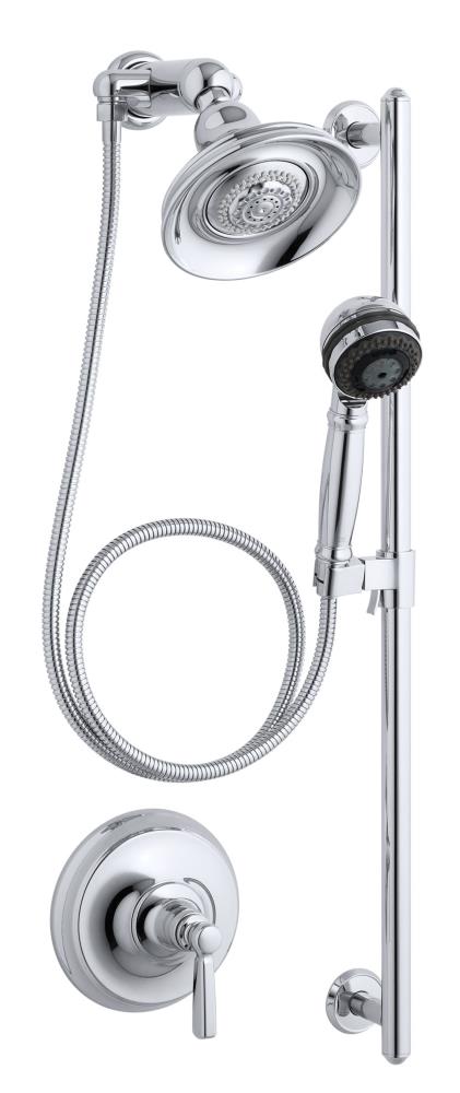 kohler-bancroft-polished-chrome-3-spray-dual-shower-head-in-the-shower