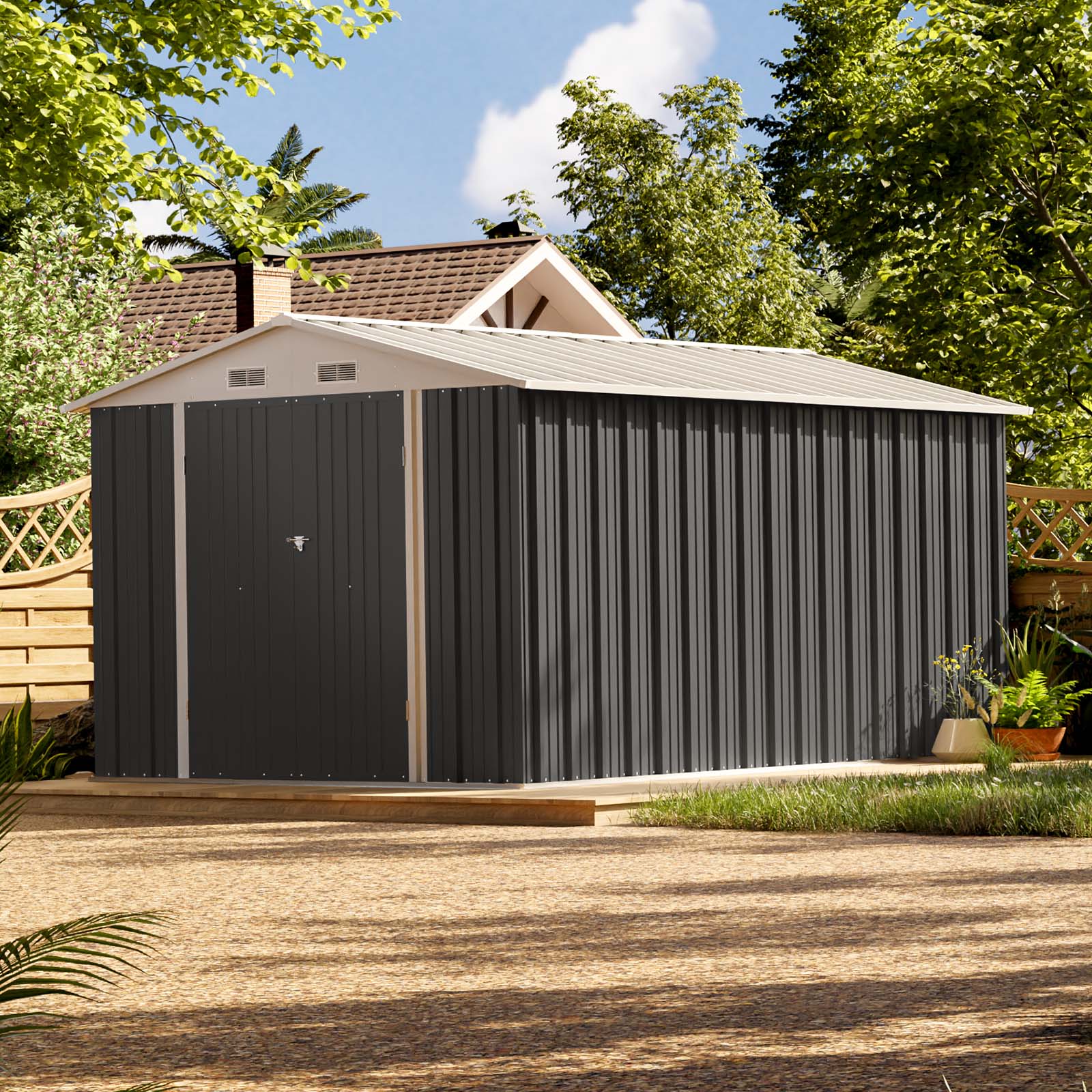 Patiowell WES-0356-4 Metal-Storage-Buildings-Sheds - View #7