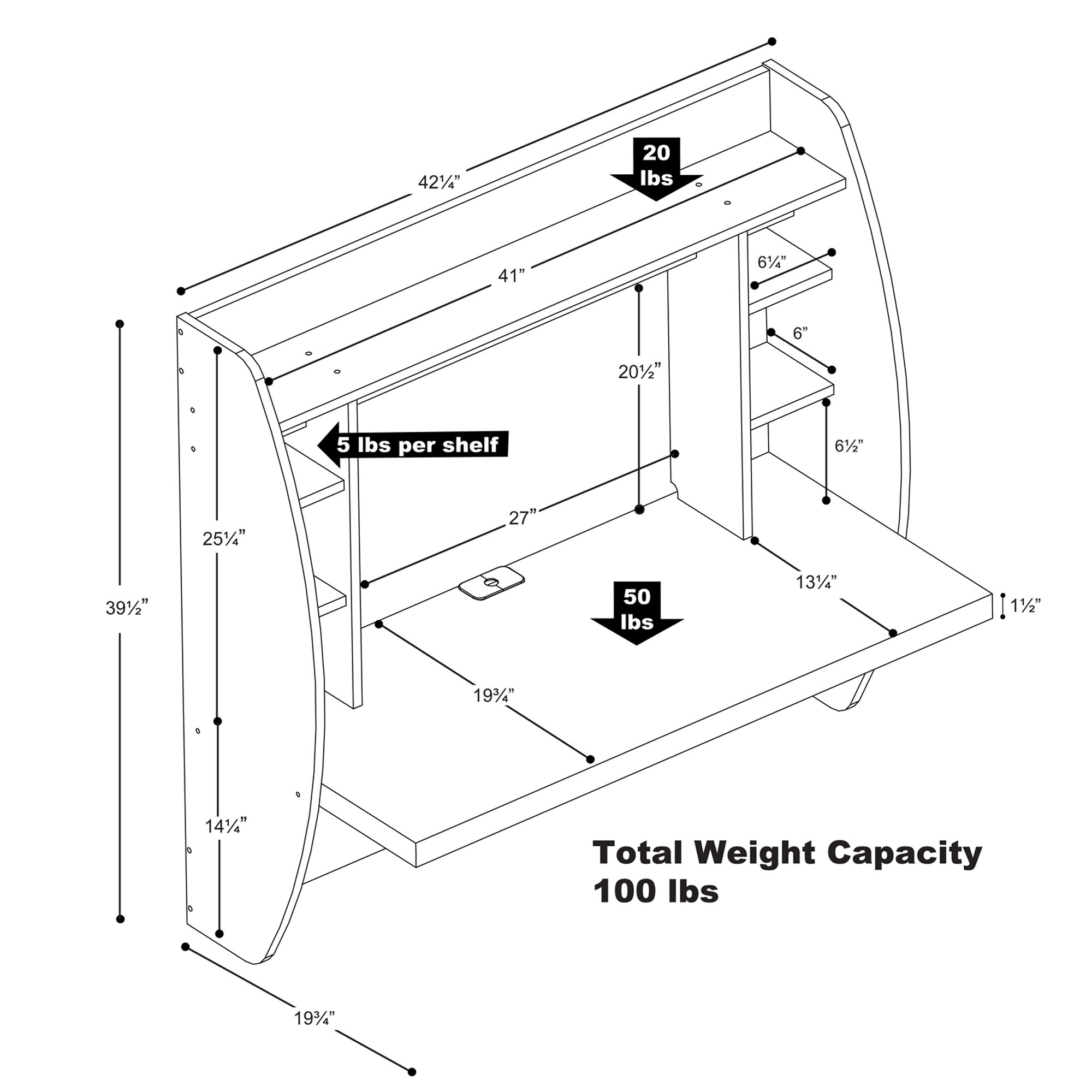 Prepac WEHW-0200-1 desks - View #6