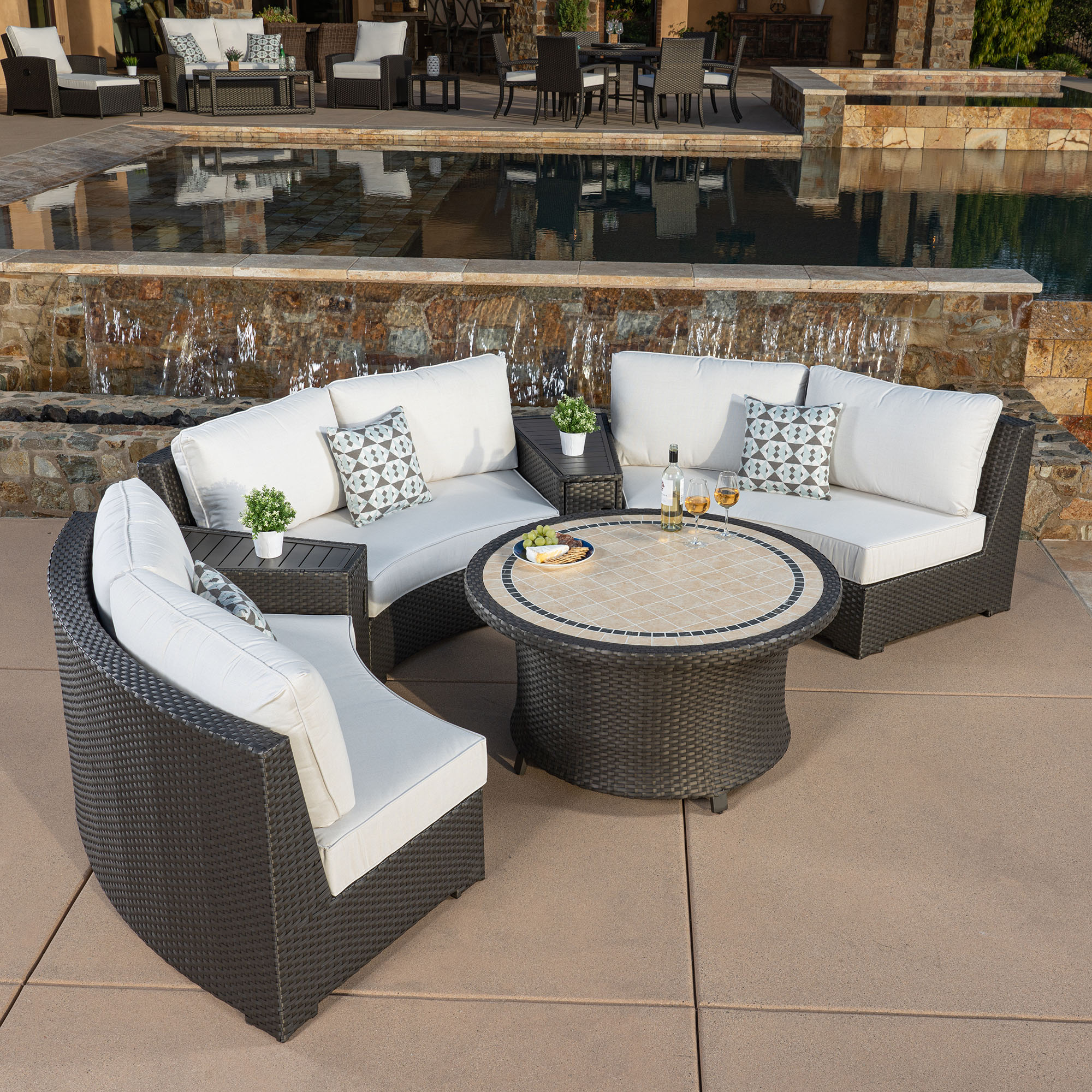 Patio dining sets online clearance costco