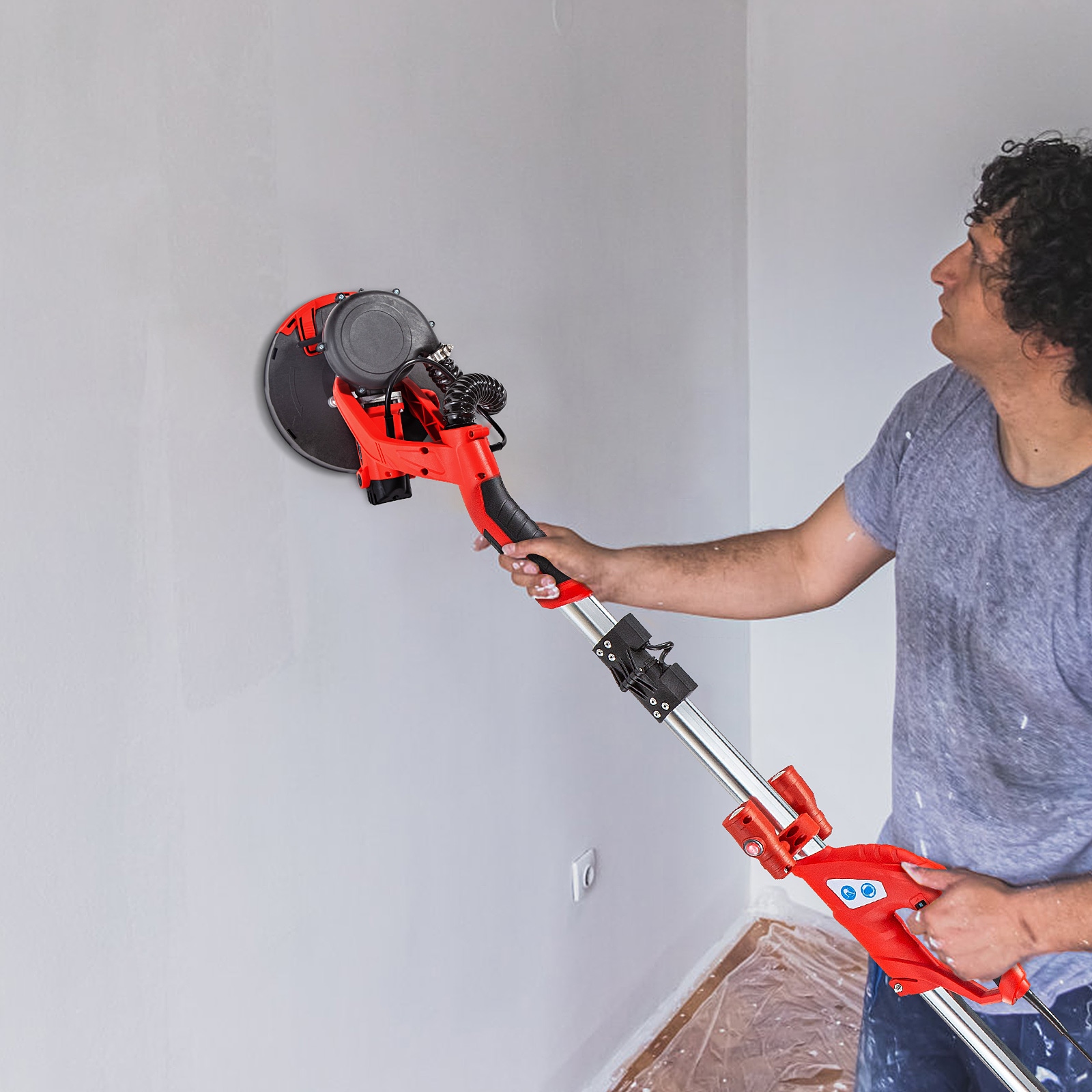 VEVOR 110-Volt 8-Amp Corded Variable Drywall Sander with Dust Management (Bare Tool) QMDMJ750WZDZKDDT1V1 Sansujyuku sansujyuku.com