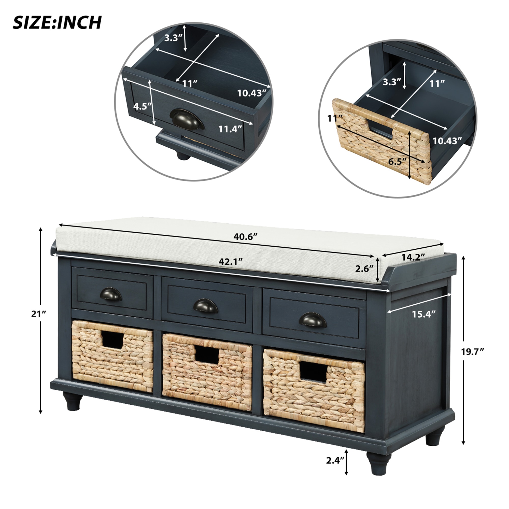 SINOFURN SYA330010BL bench - View #3