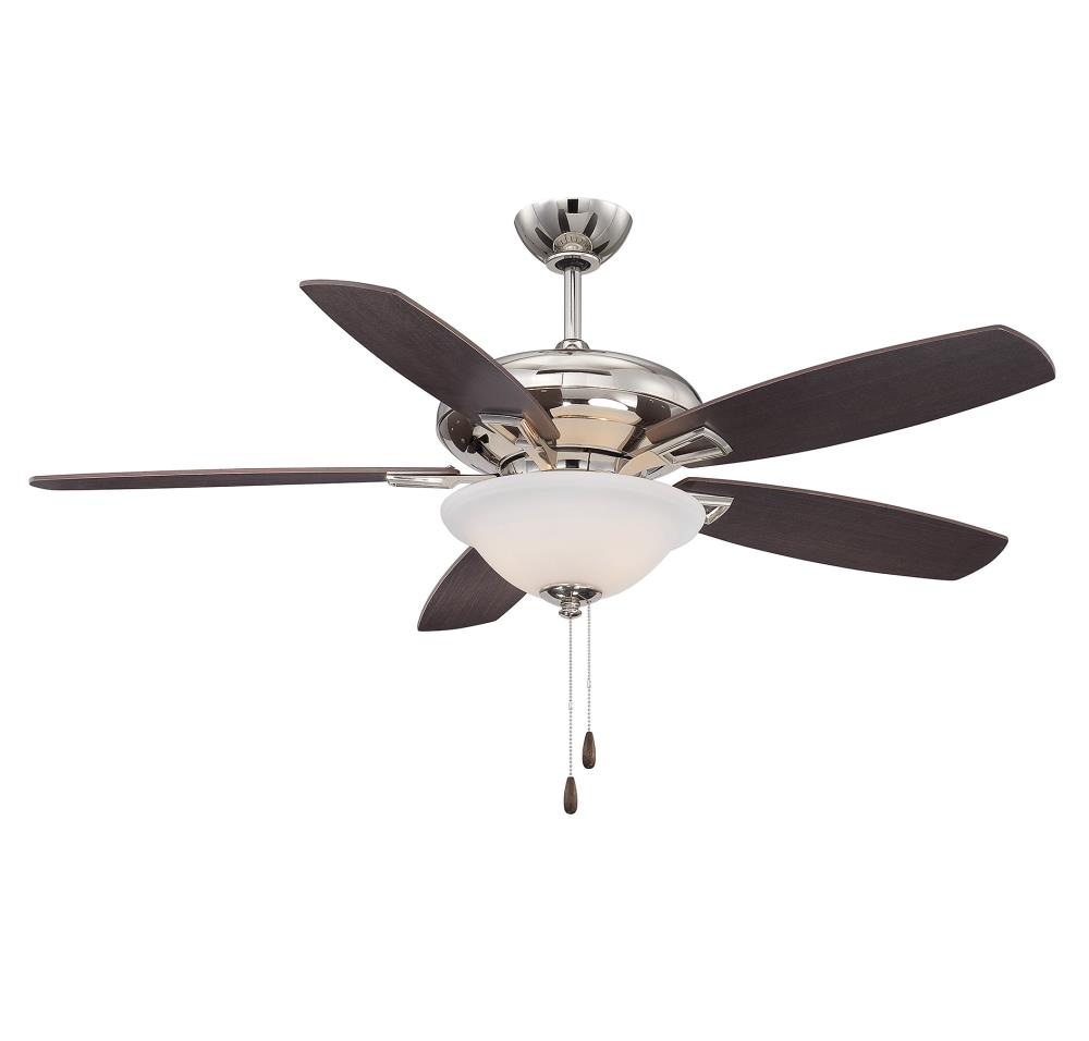  LW-SH603893 52-in Polished Nickel Indoor Ceiling Fan with Light (5-Blade)