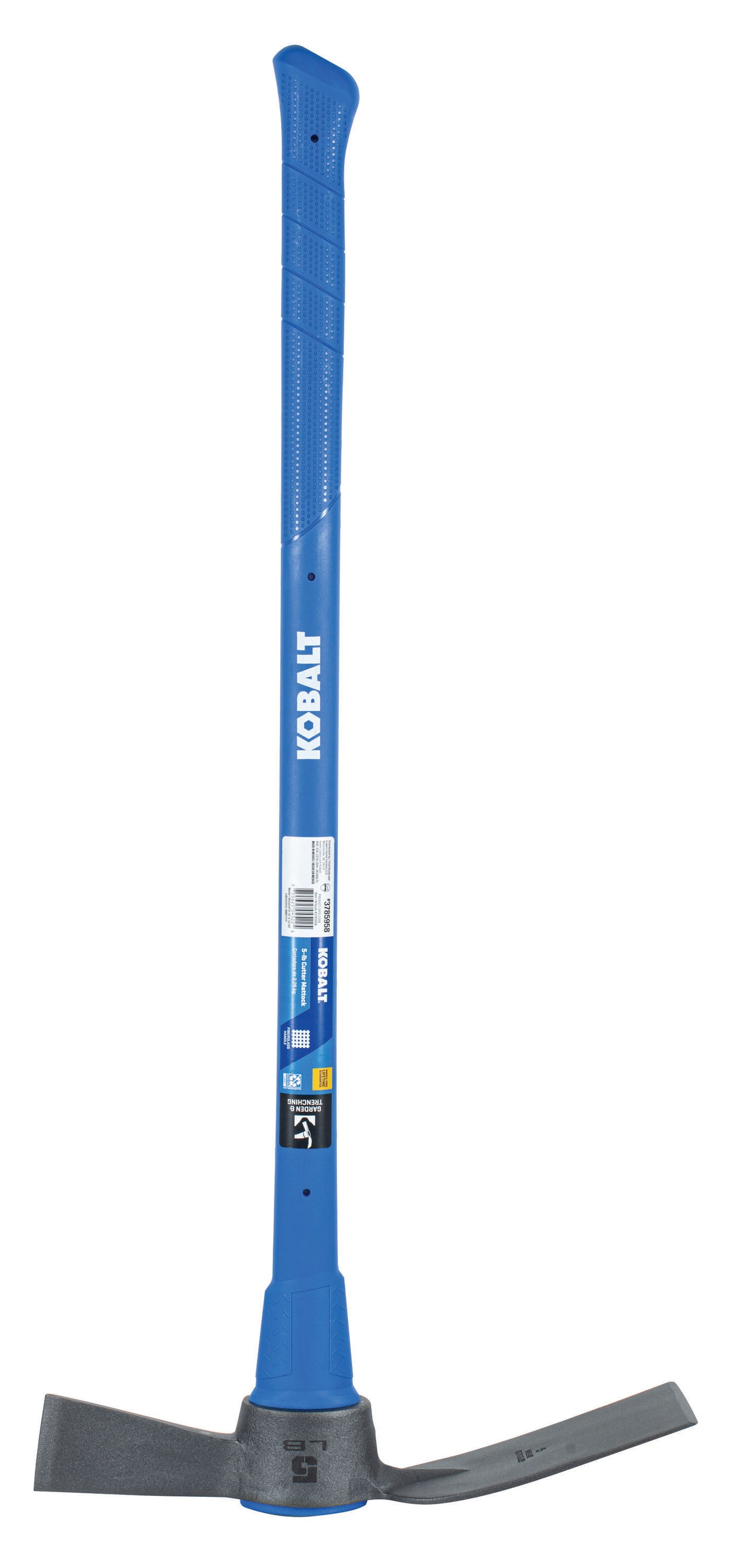 Kobalt TH-5F-K 35197 5.25-lb Steel Cutter mattock with 36-in Fiberglass Handle