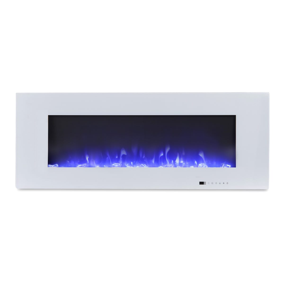 EdenDirect LW-WM50-WH 15-in W Black Wall mount LED Flat wall Electric Fireplace