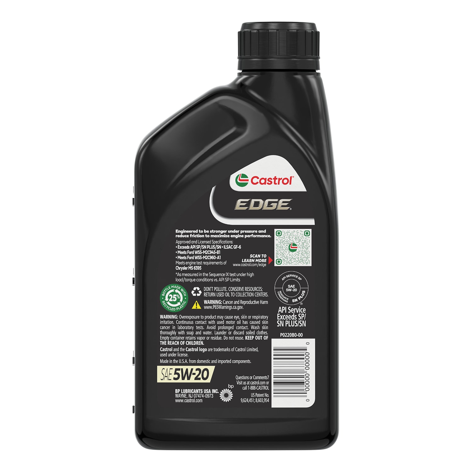 CASTROL 1 Quart 5W-20 Motor Oil for Maximum Engine Protection and  Performance in the Motor Oil u0026 Additives department at Lowes.com