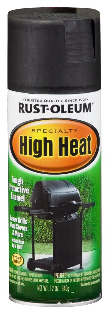 Rust-Oleum® High Heat Satin Spray Paint - Black, 12 oz - Harris Teeter