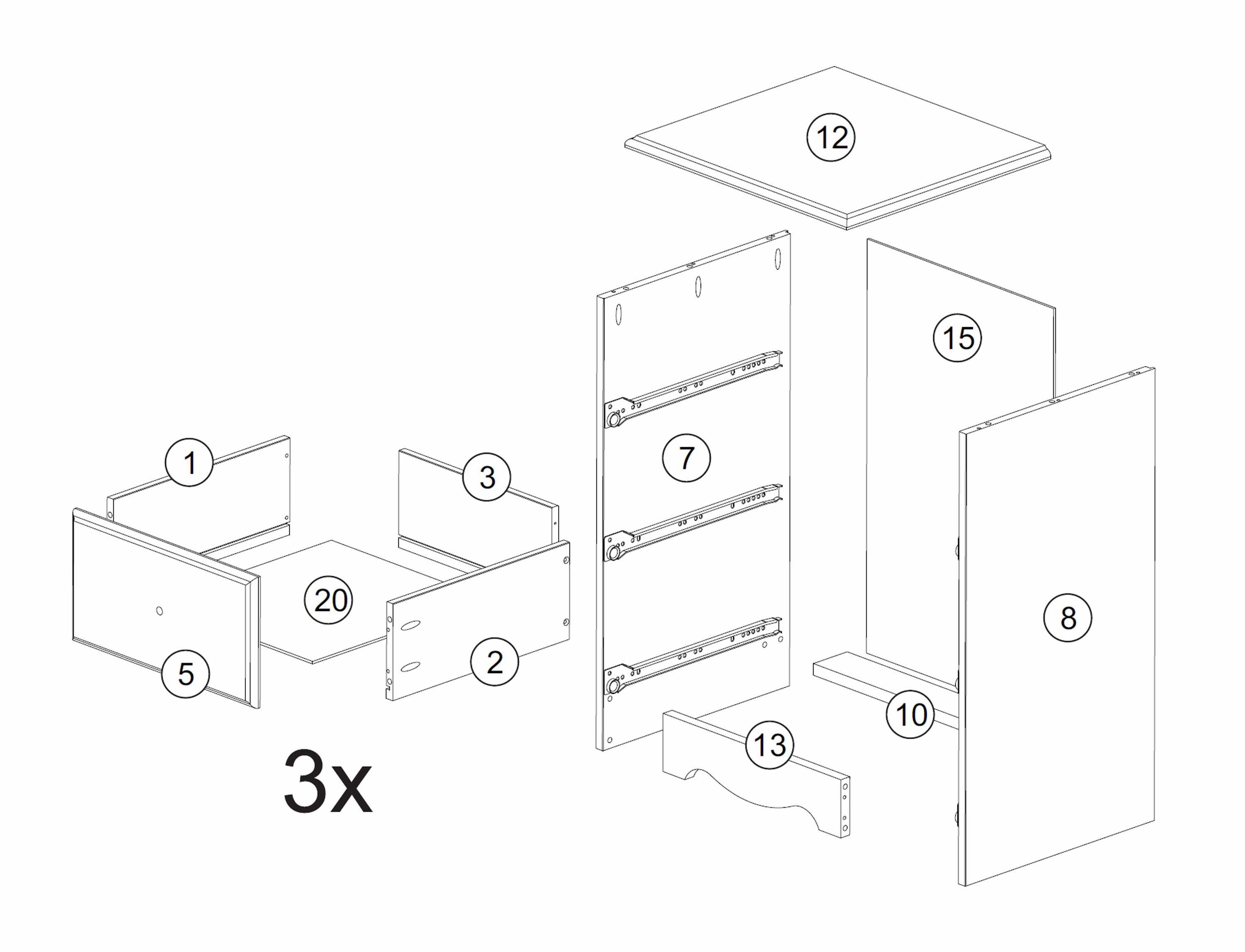 Palace Imports 5526 nightstands - View #6