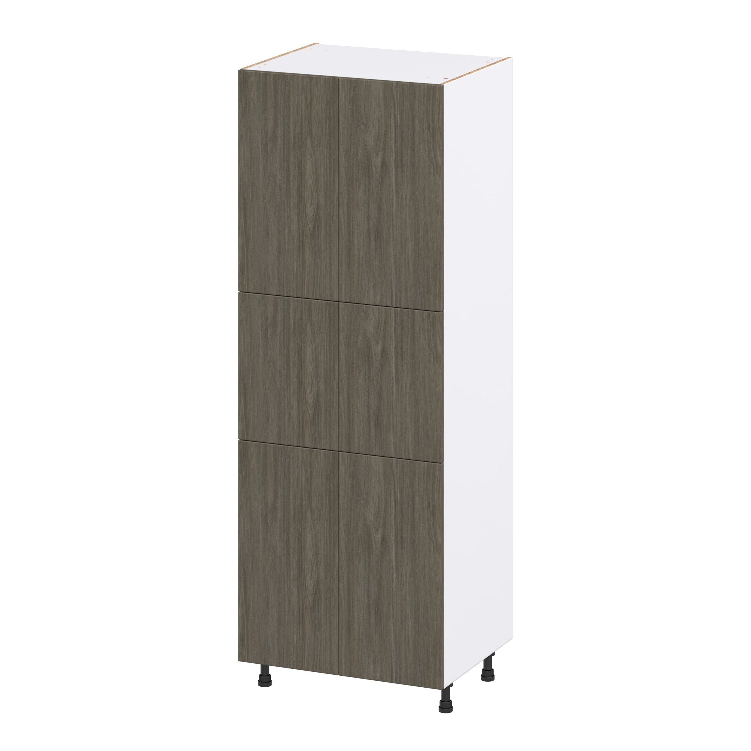Hugo&Borg DST302484.5-SA Savane 30-in W x 84.5-in H x 24-in D Textmel Pantry Fully assembled Cabinet (Flat Panel Slab)