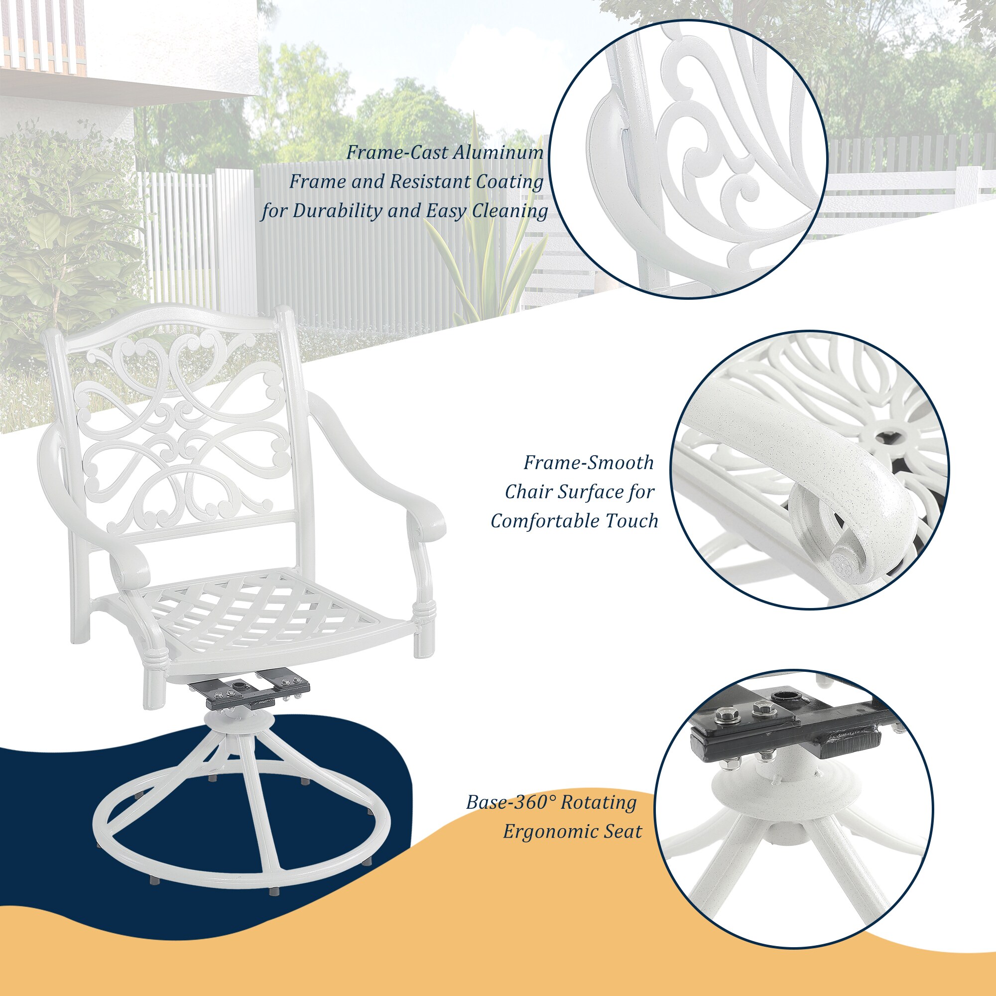 CASAINC BJC-WF-JW00183001 Patio-Chairs - View #4