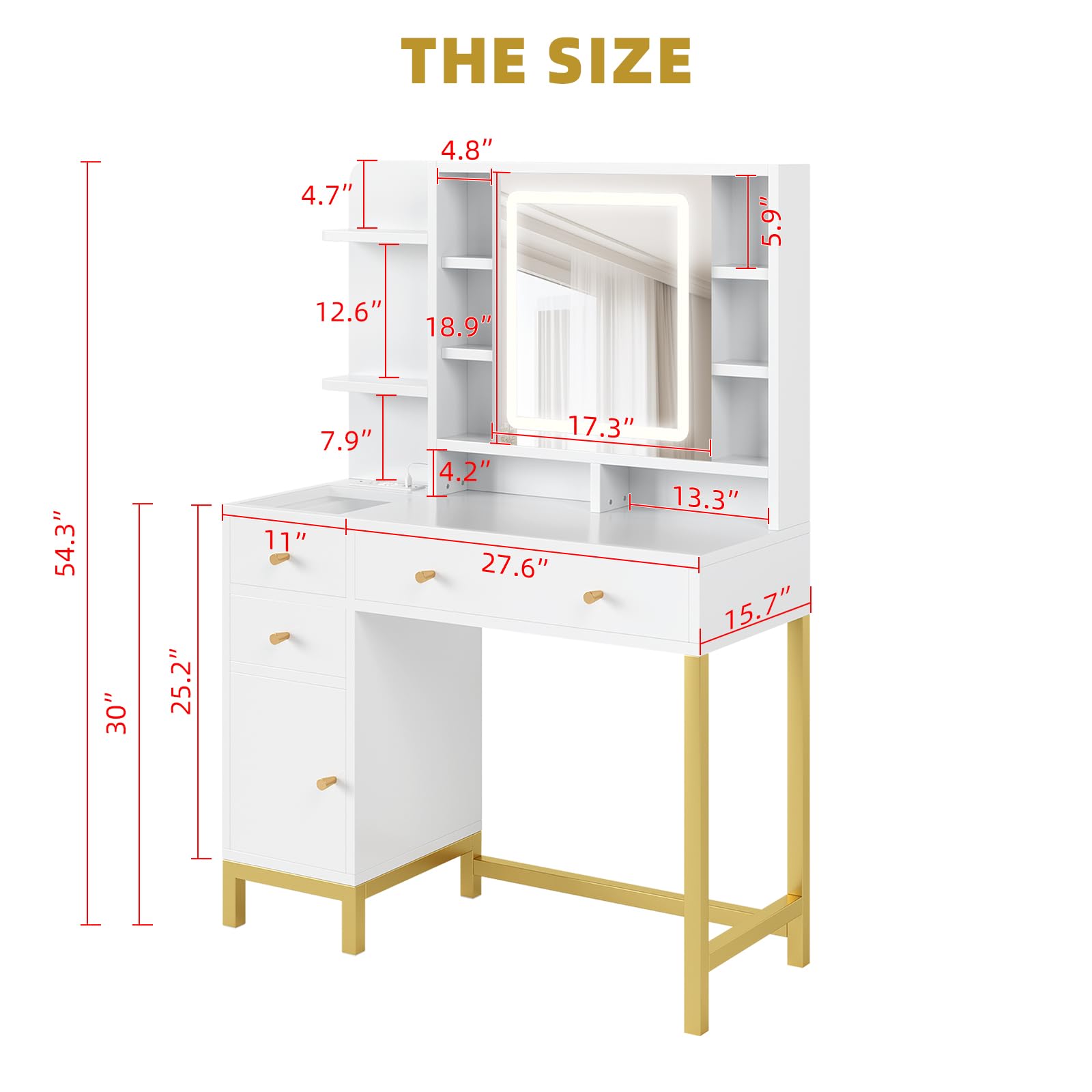 Garvee HHZ-PHO-16I21Y19 Bedroom-Vanities - View #2