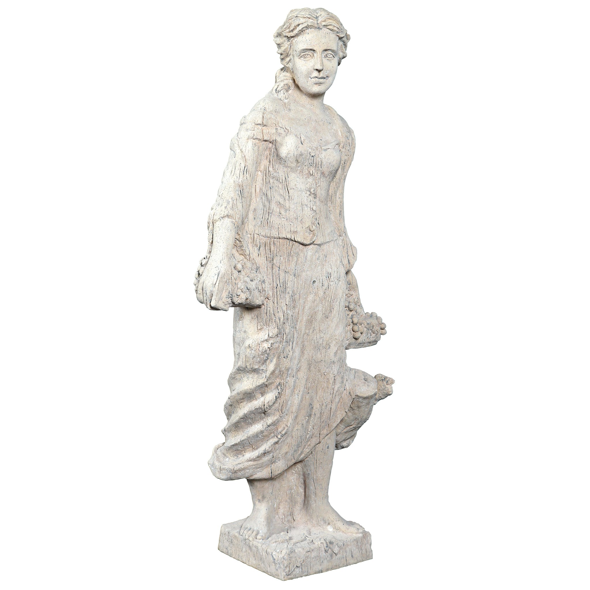 Design Toscano NE210132 45.5-in H x 20-in W Off-white People Garden Statue